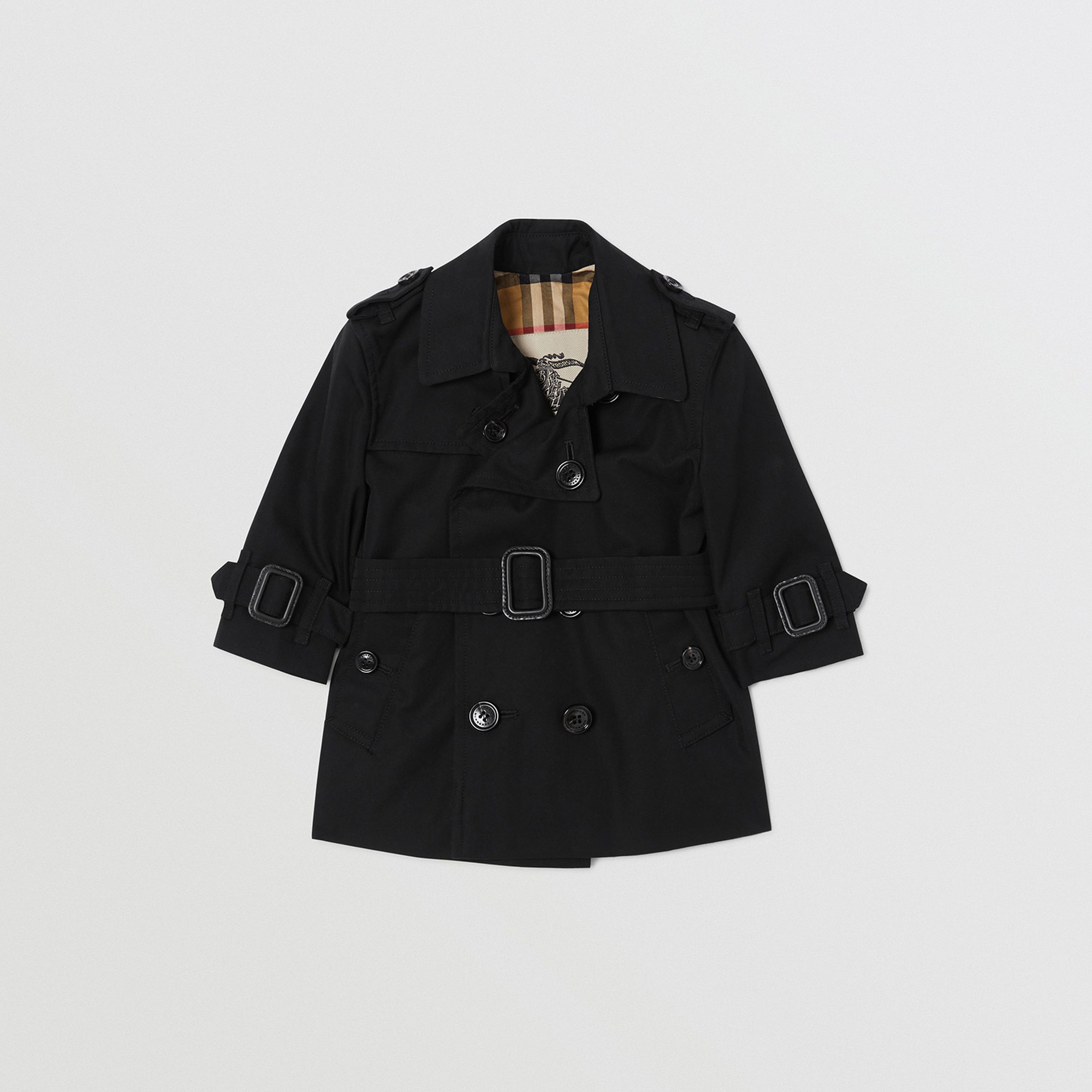 Burberry Çocuk Siyah Pardesu