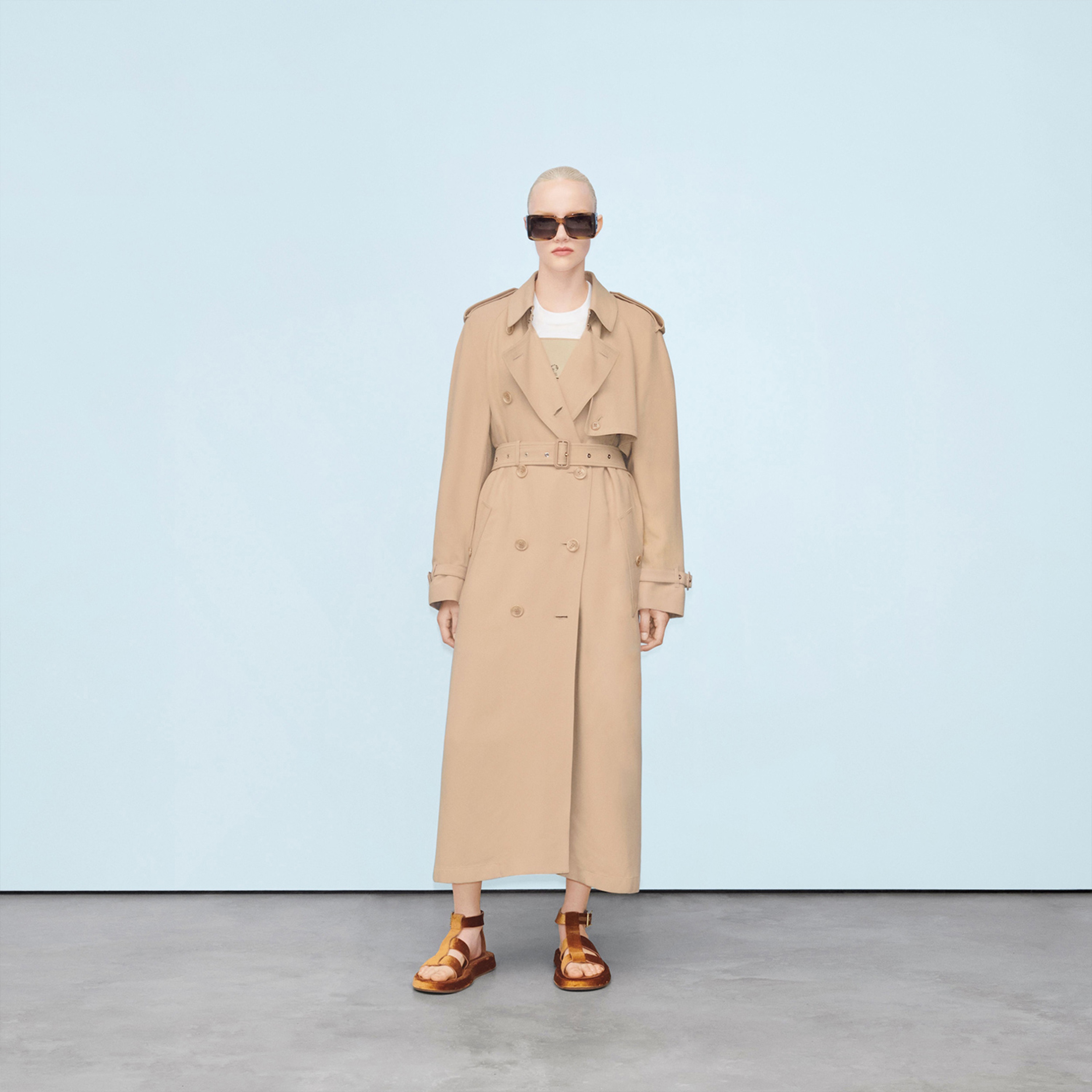 Burberry Kadın Kahverengi Sandalet