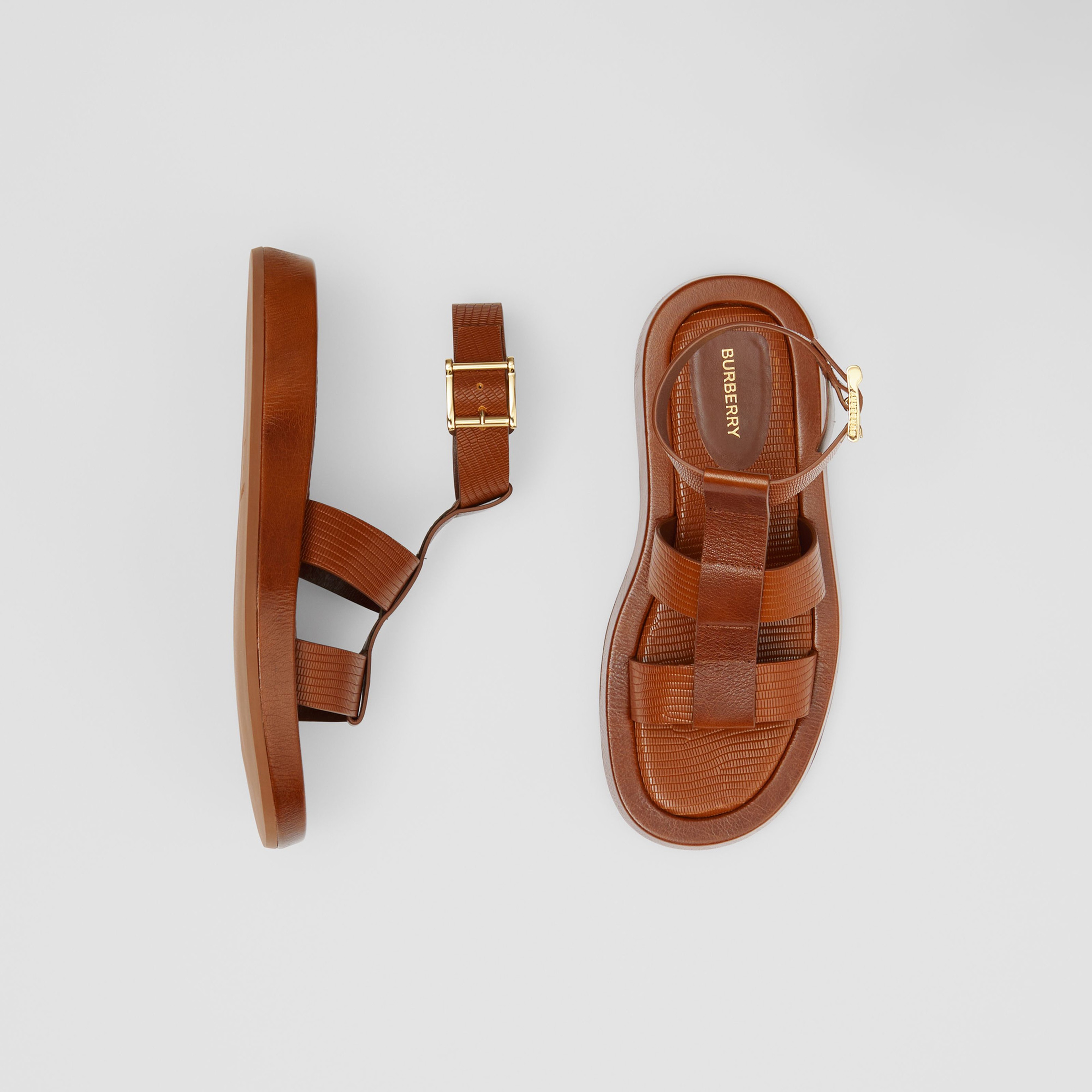 Burberry Kadın Kahverengi Sandalet