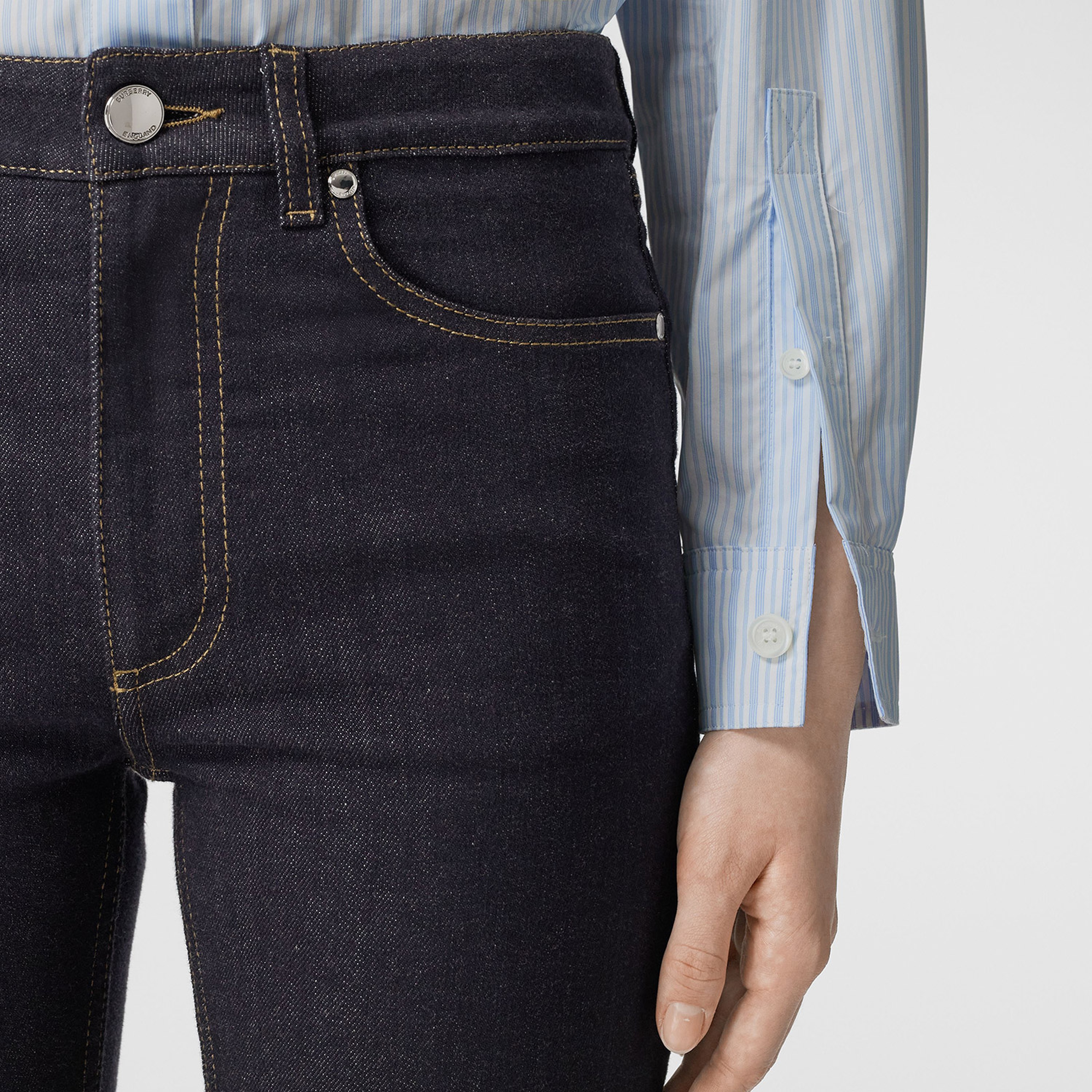 Burberry Kadın Mavi Pantolon