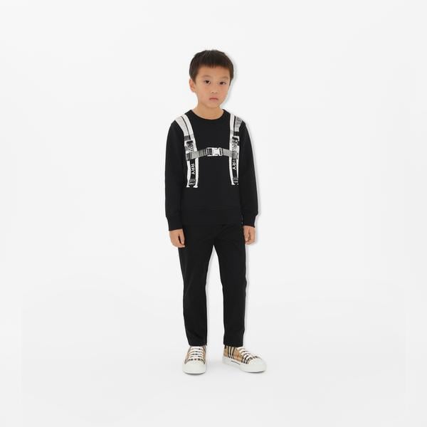 Burberry Çocuk Siyah Pantolon