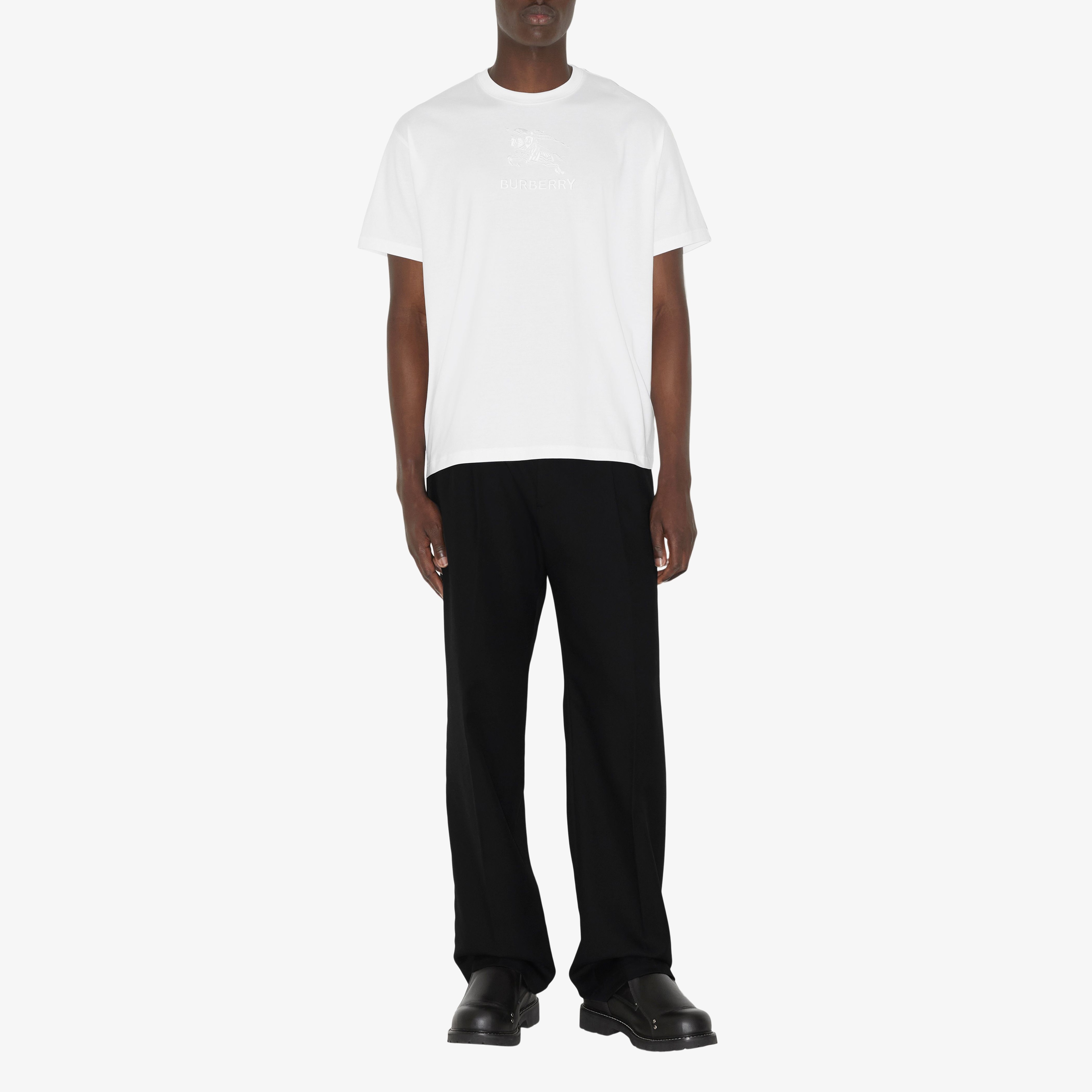 Burberry Erkek Beyaz T-Shirt