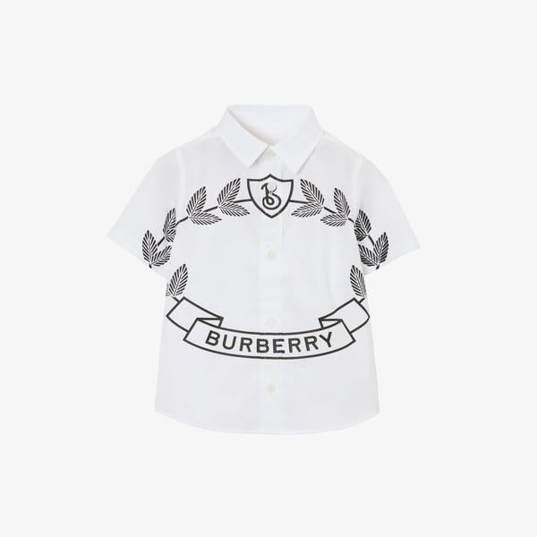 Burberry Çocuk Beyaz Gömlek