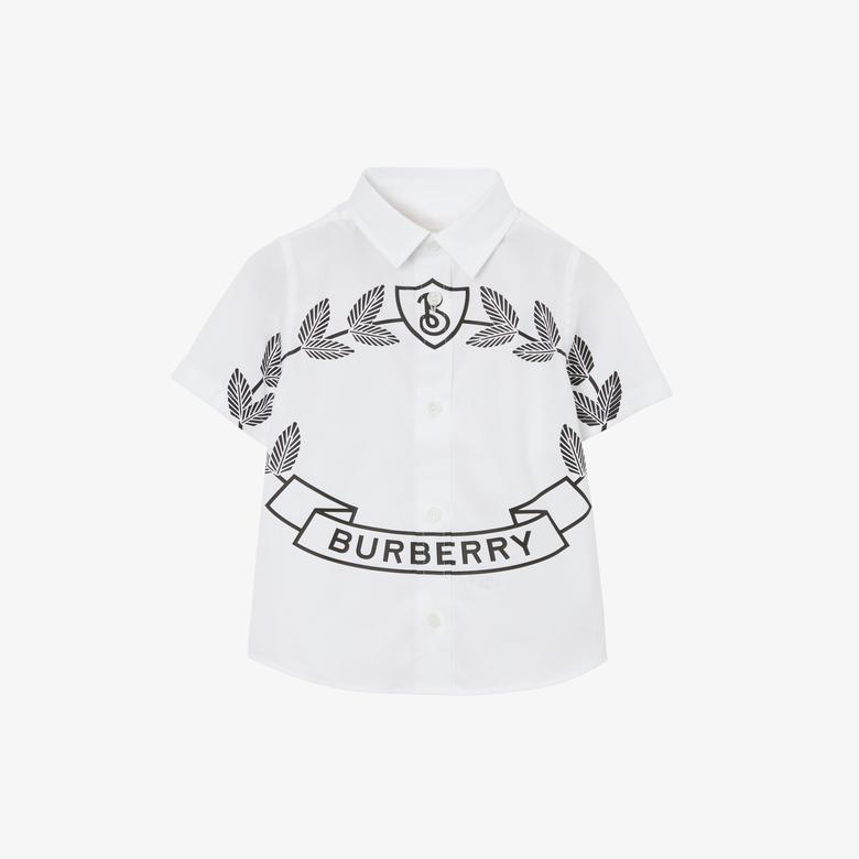 Burberry Çocuk Beyaz Gömlek