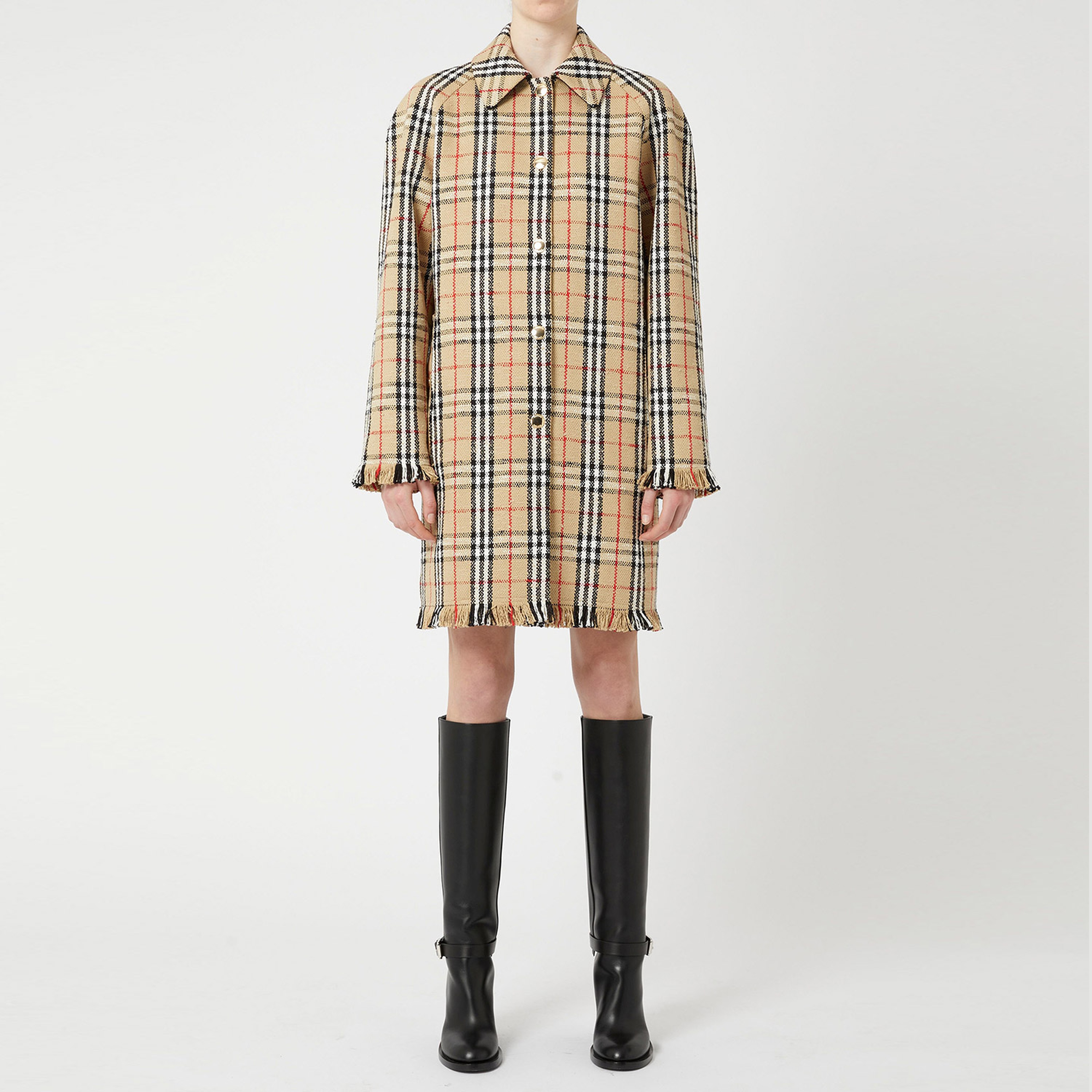 Burberry Kadın Bej Mont