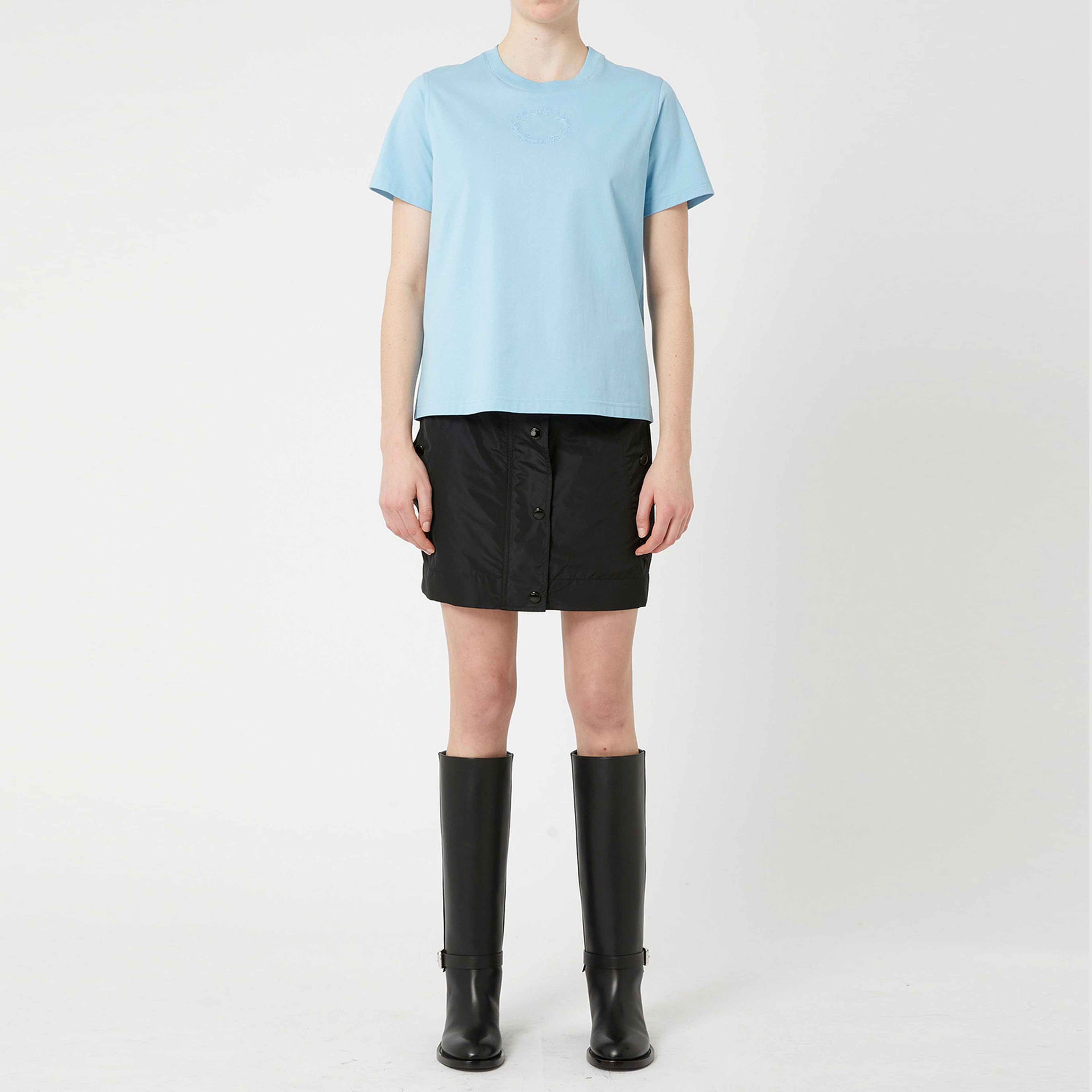 Burberry Kadın Mavi T-Shirt