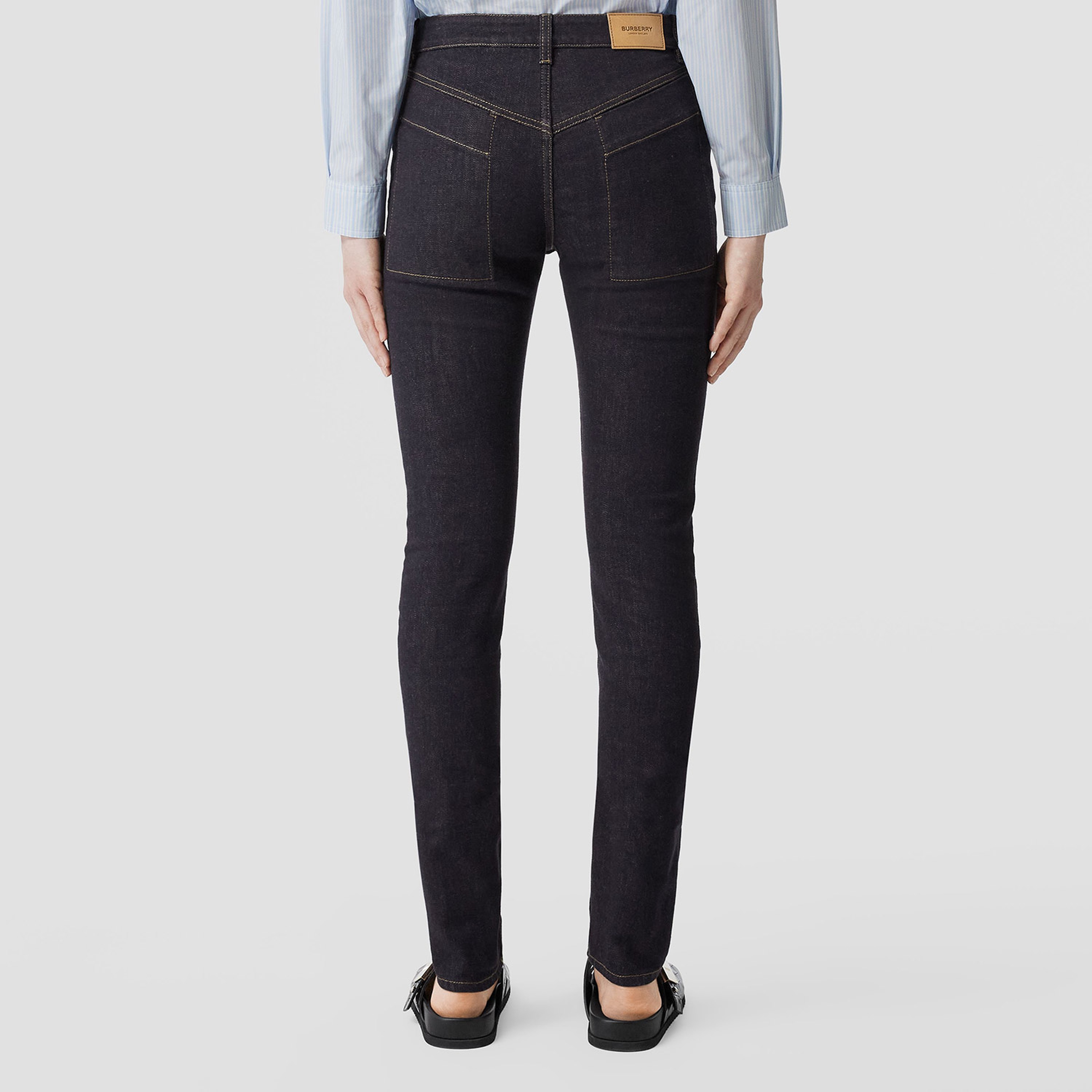 Burberry Kadın Mavi Pantolon