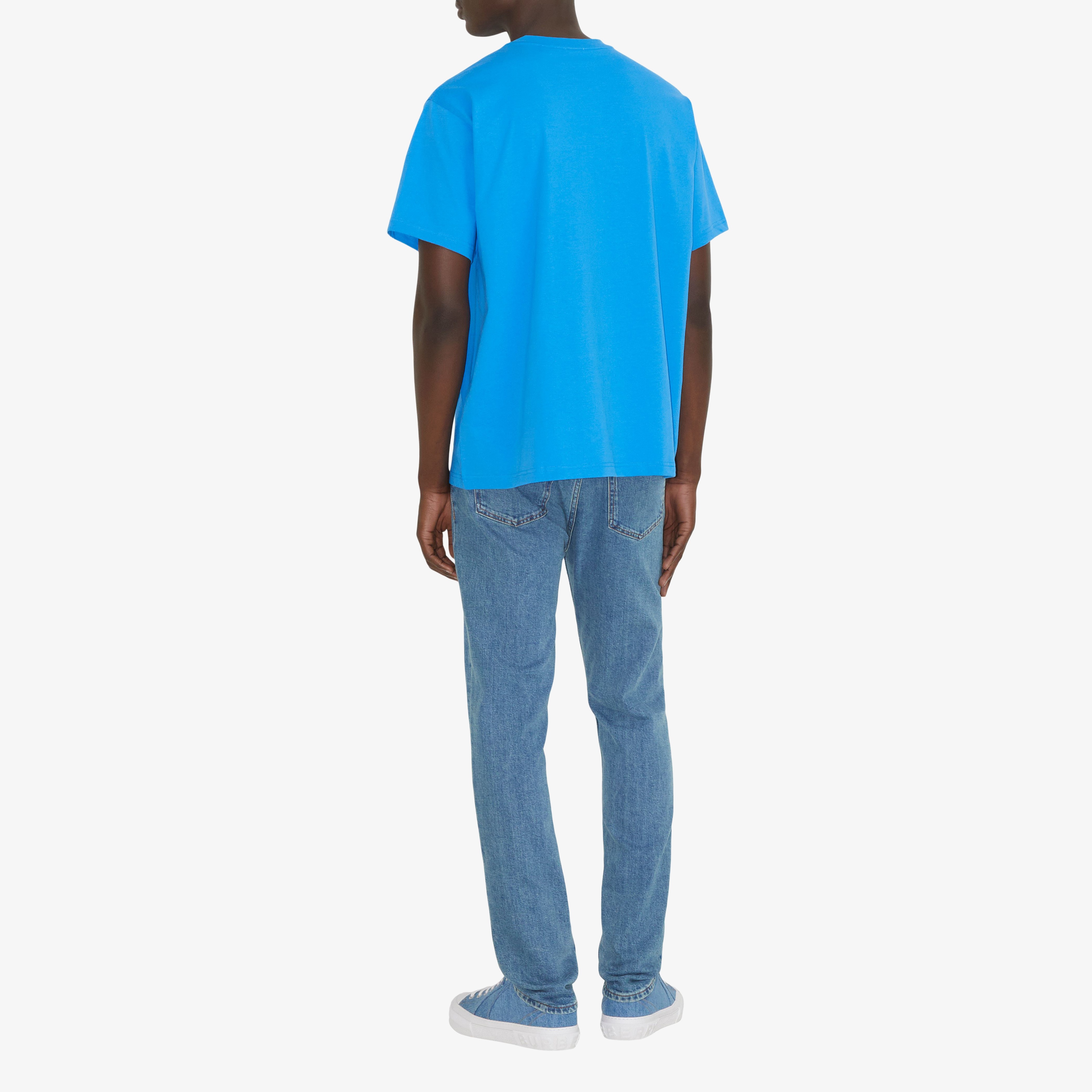 Burberry Erkek Mavi T-Shirt