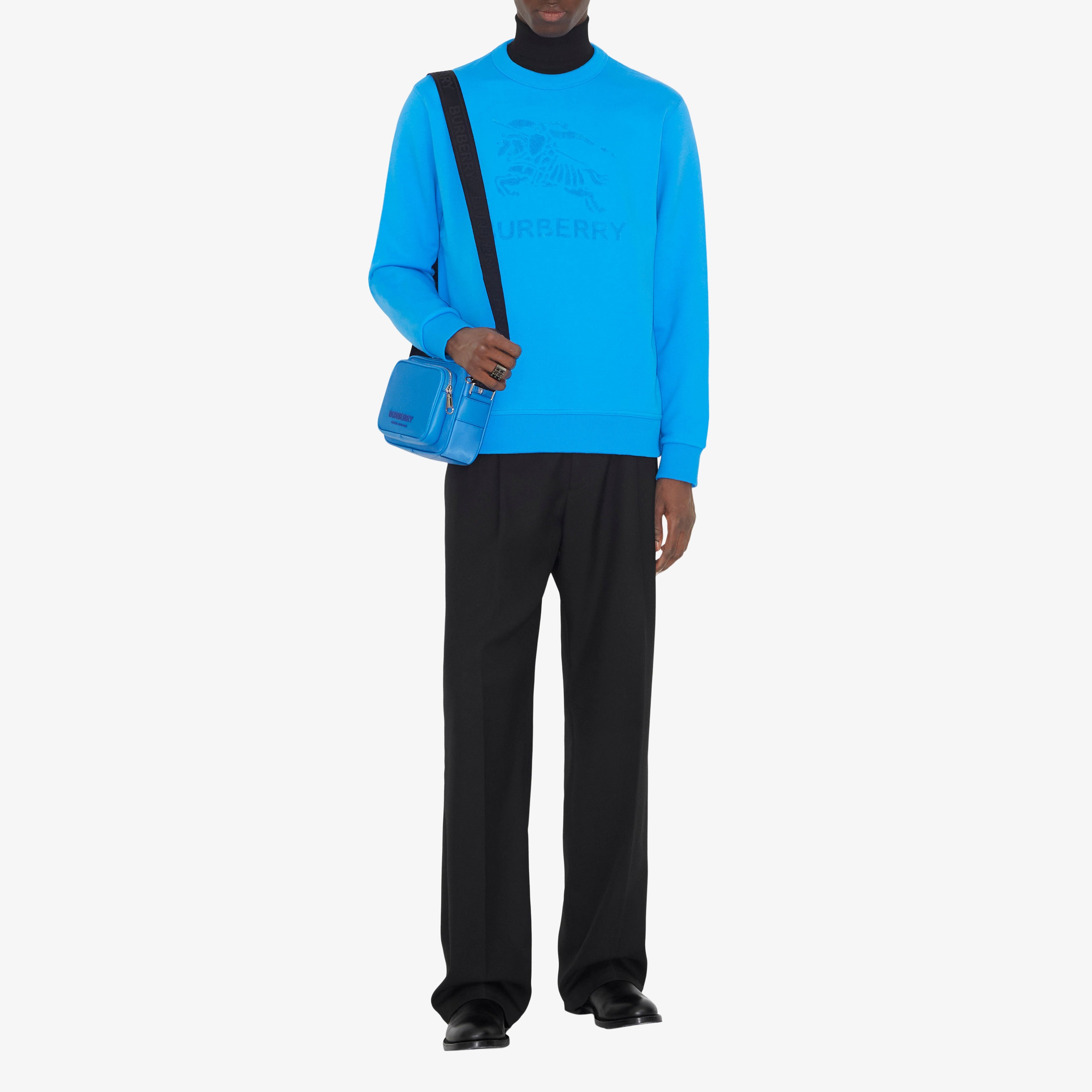 Burberry Erkek Mavi Sweatshirt