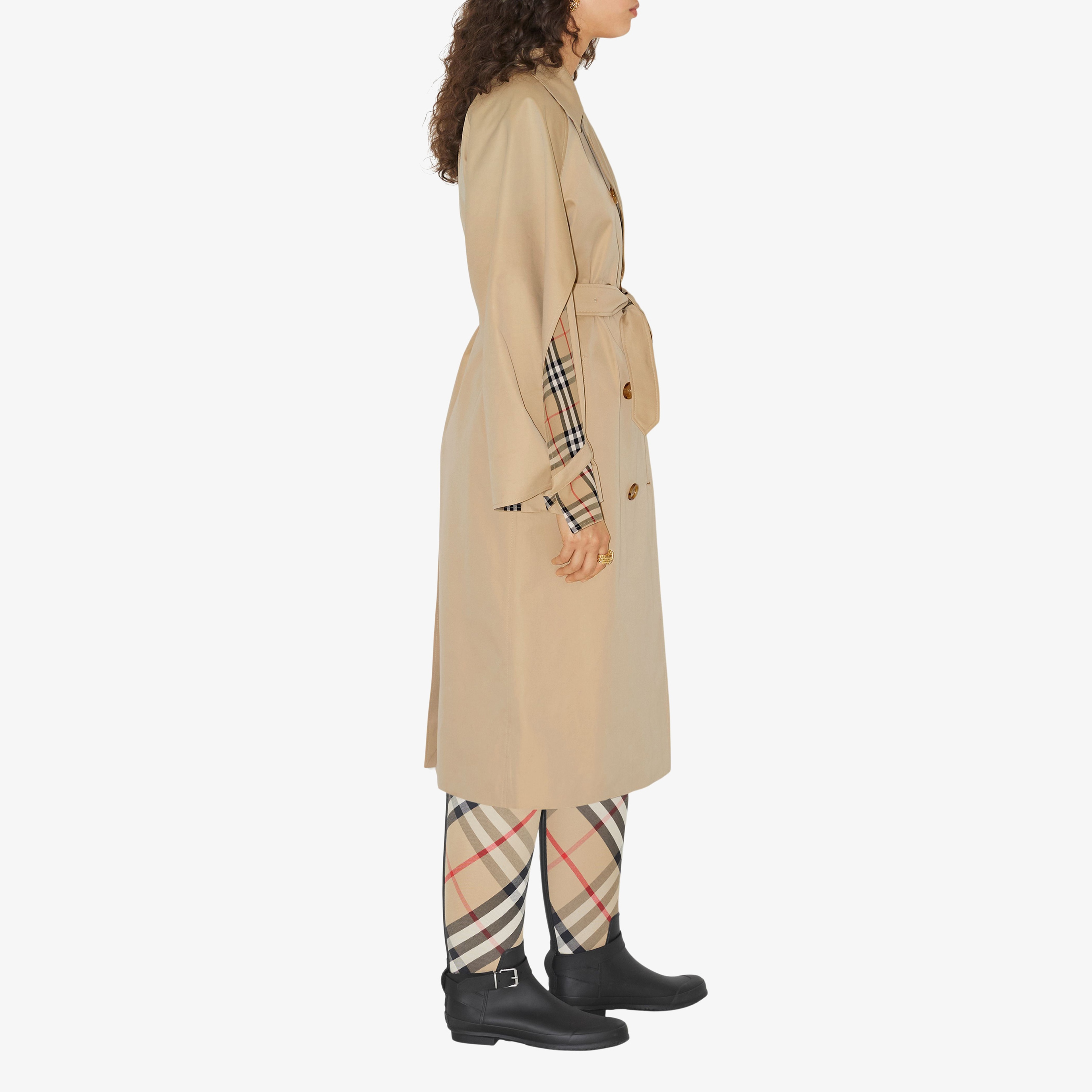 Burberry Kadın Sarı Pardesu