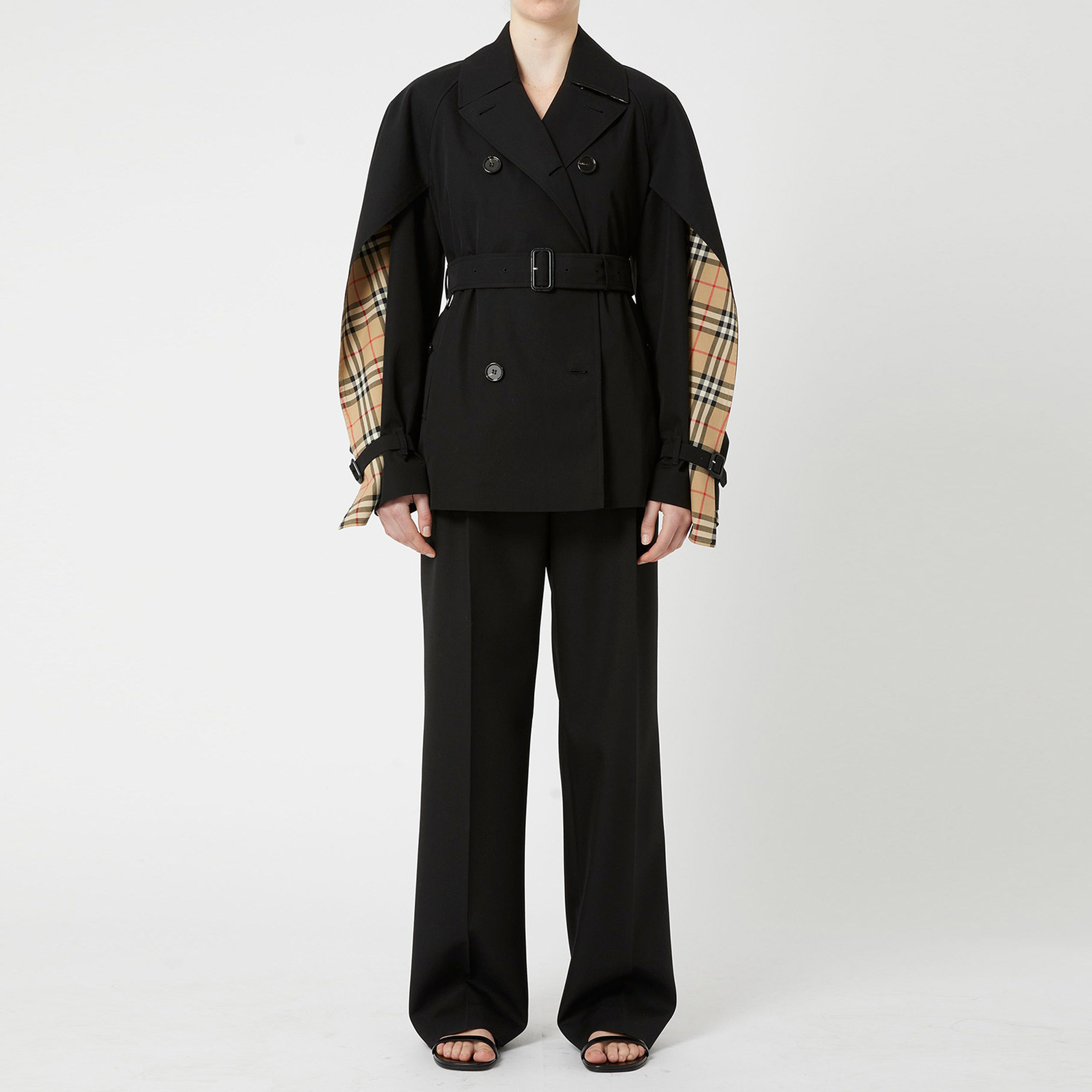 Burberry Kadın Siyah Pardesu