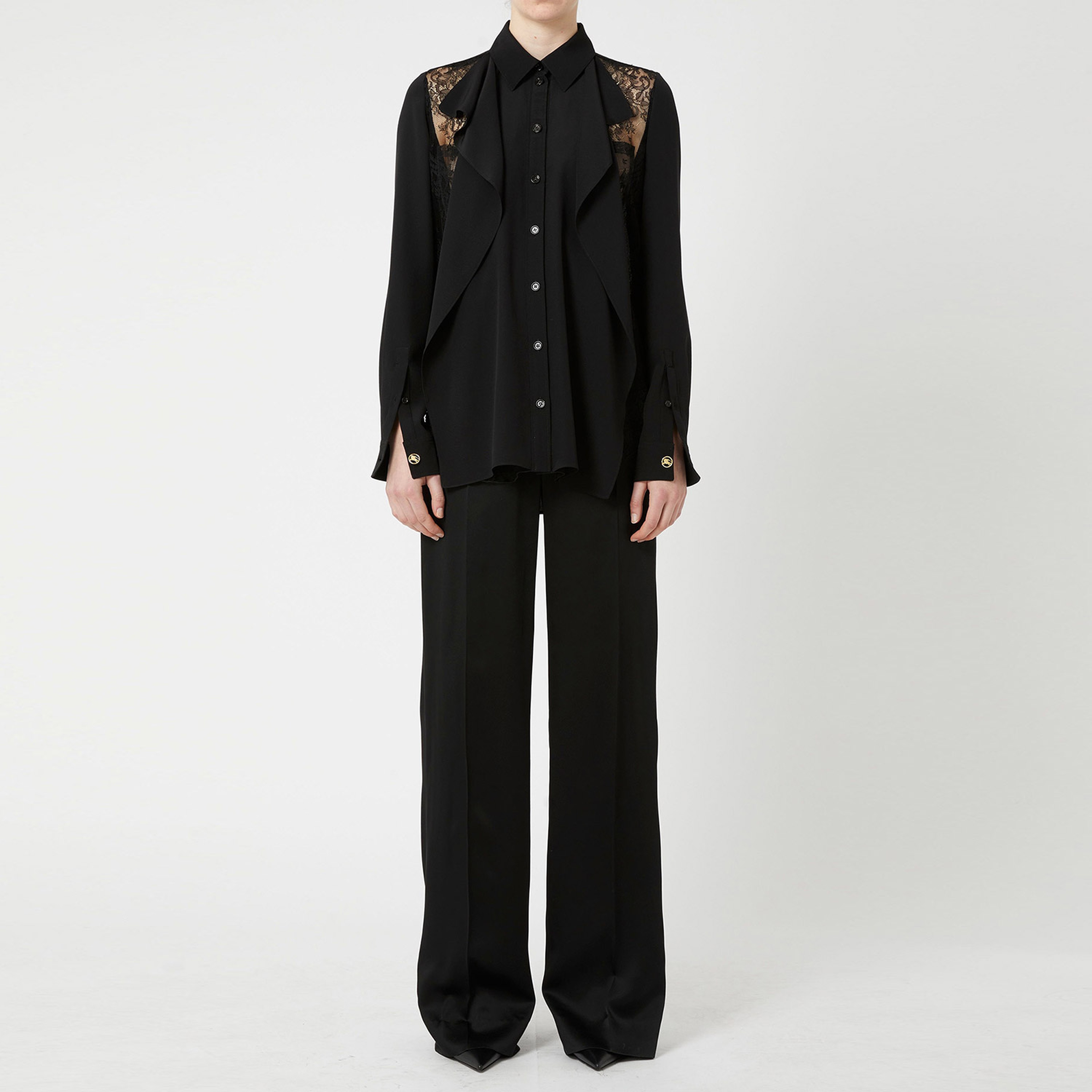 Burberry Kadın Siyah Gömlek