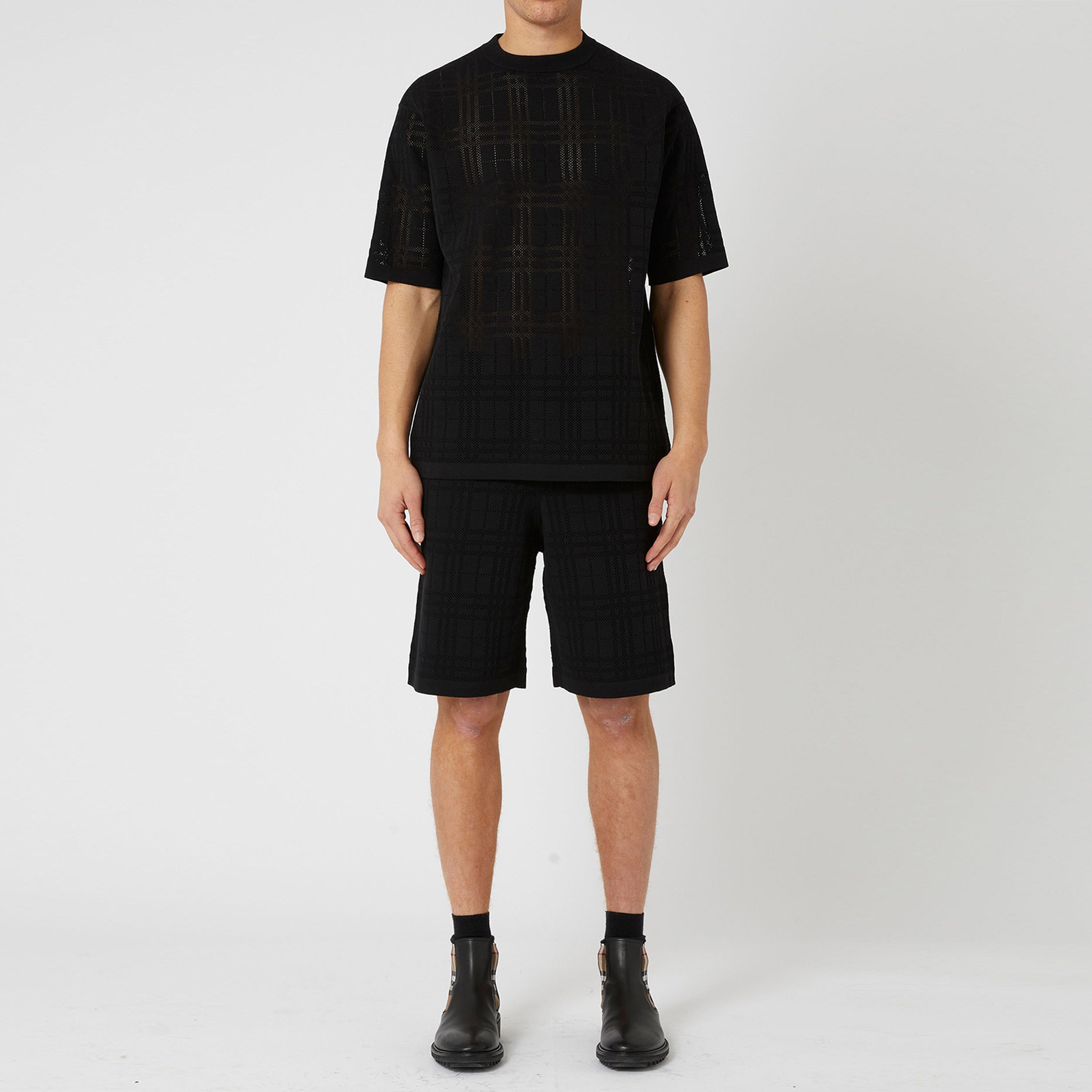 Burberry Erkek Siyah Triko
