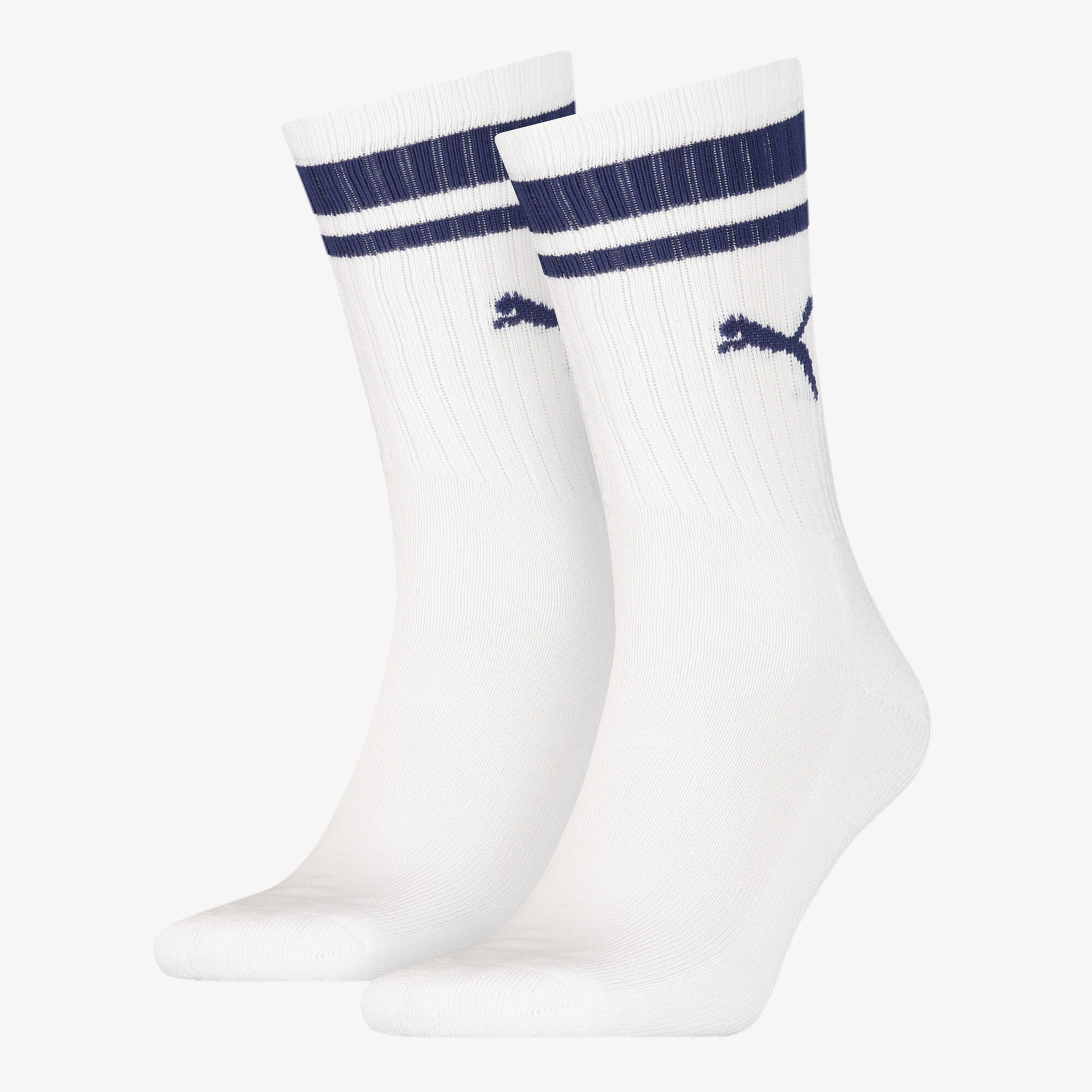 Puma Crew Heritage 2'li Unisex Beyaz Çorap