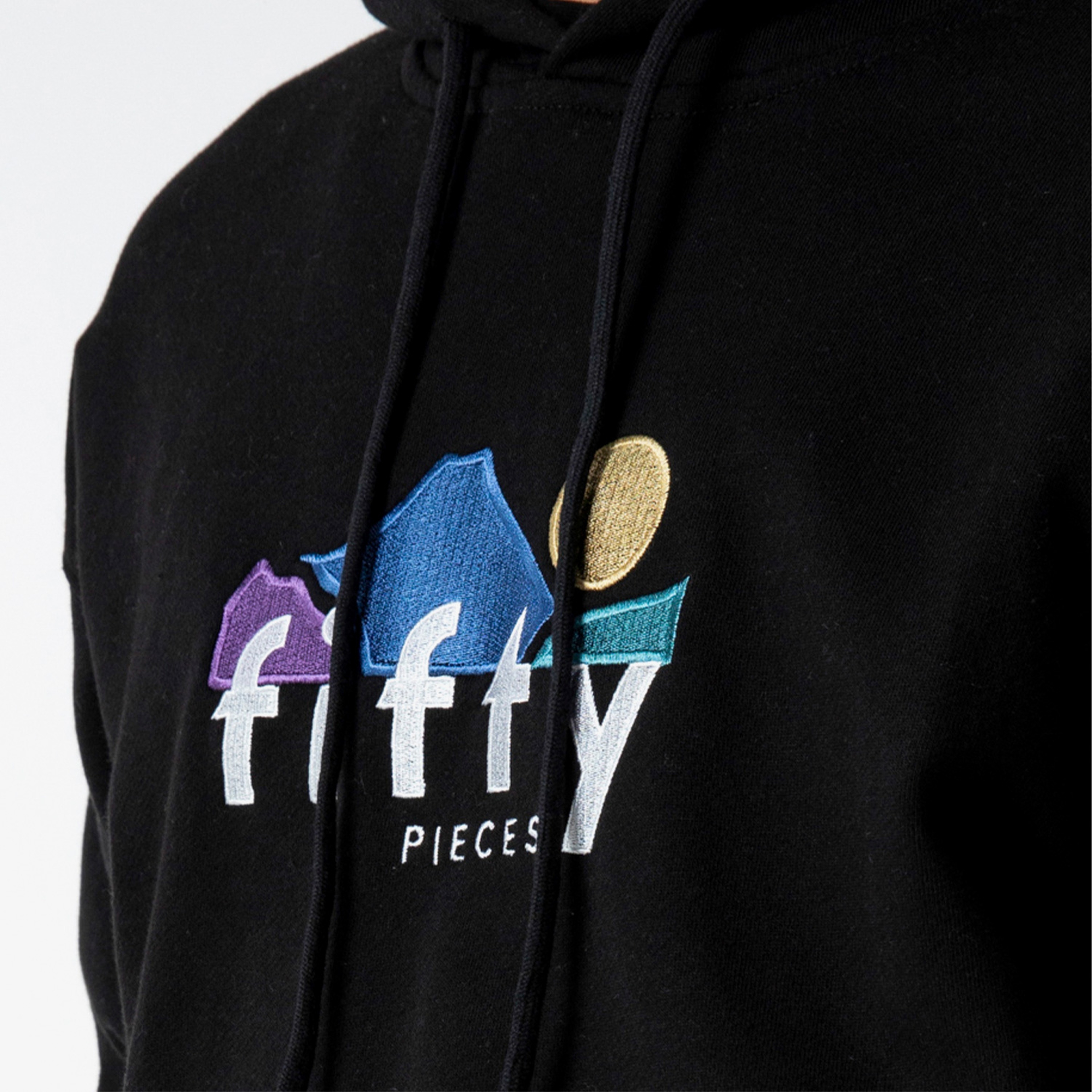 Fifty Pieces Oversize Erkek Siyah Hoodie