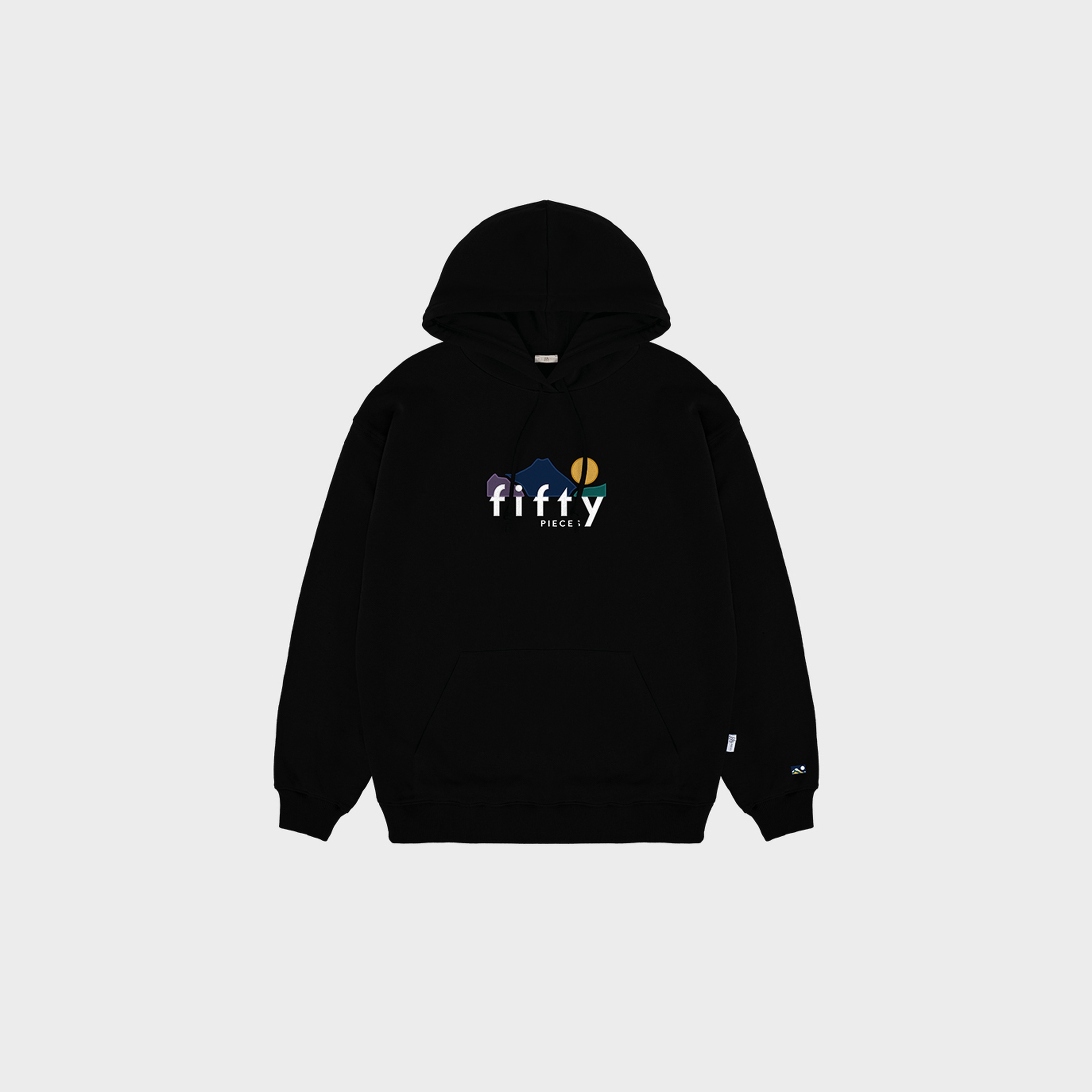 Fifty Pieces Oversize Erkek Siyah Hoodie