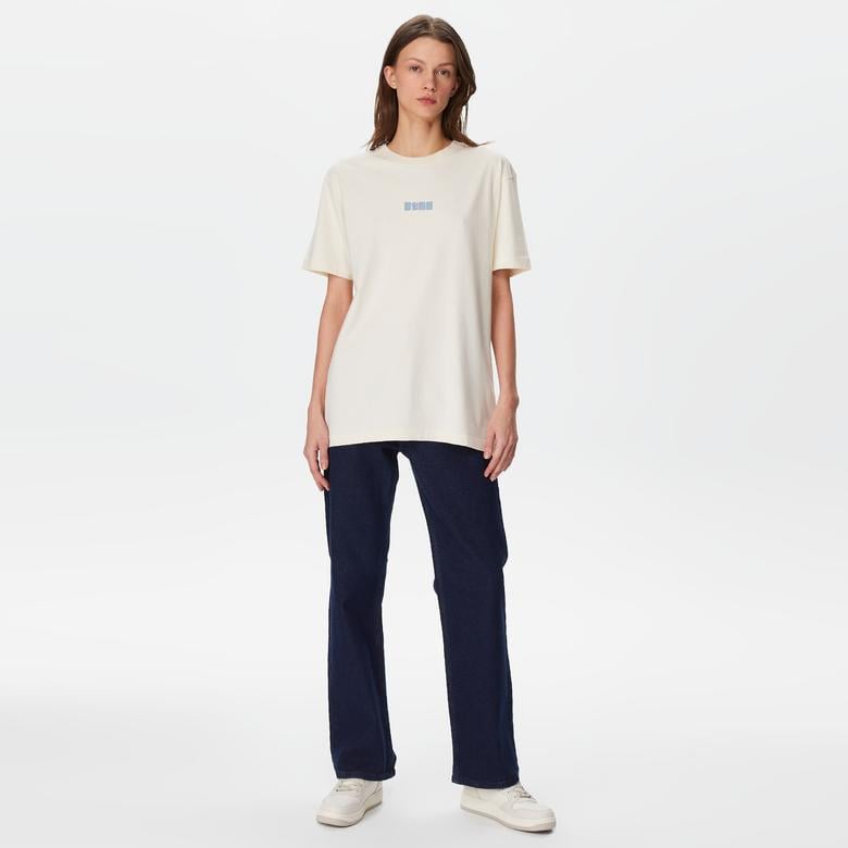 The Stay Line Epic Unisex Krem T-Shirt