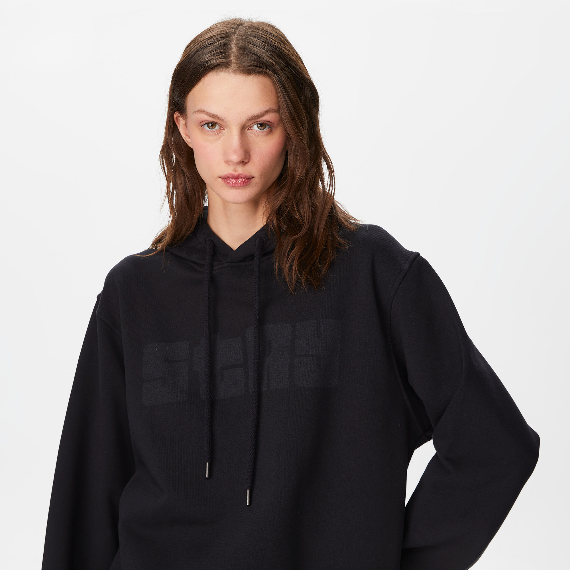 The Stay Line Etheral Unisex Siyah Hoodie