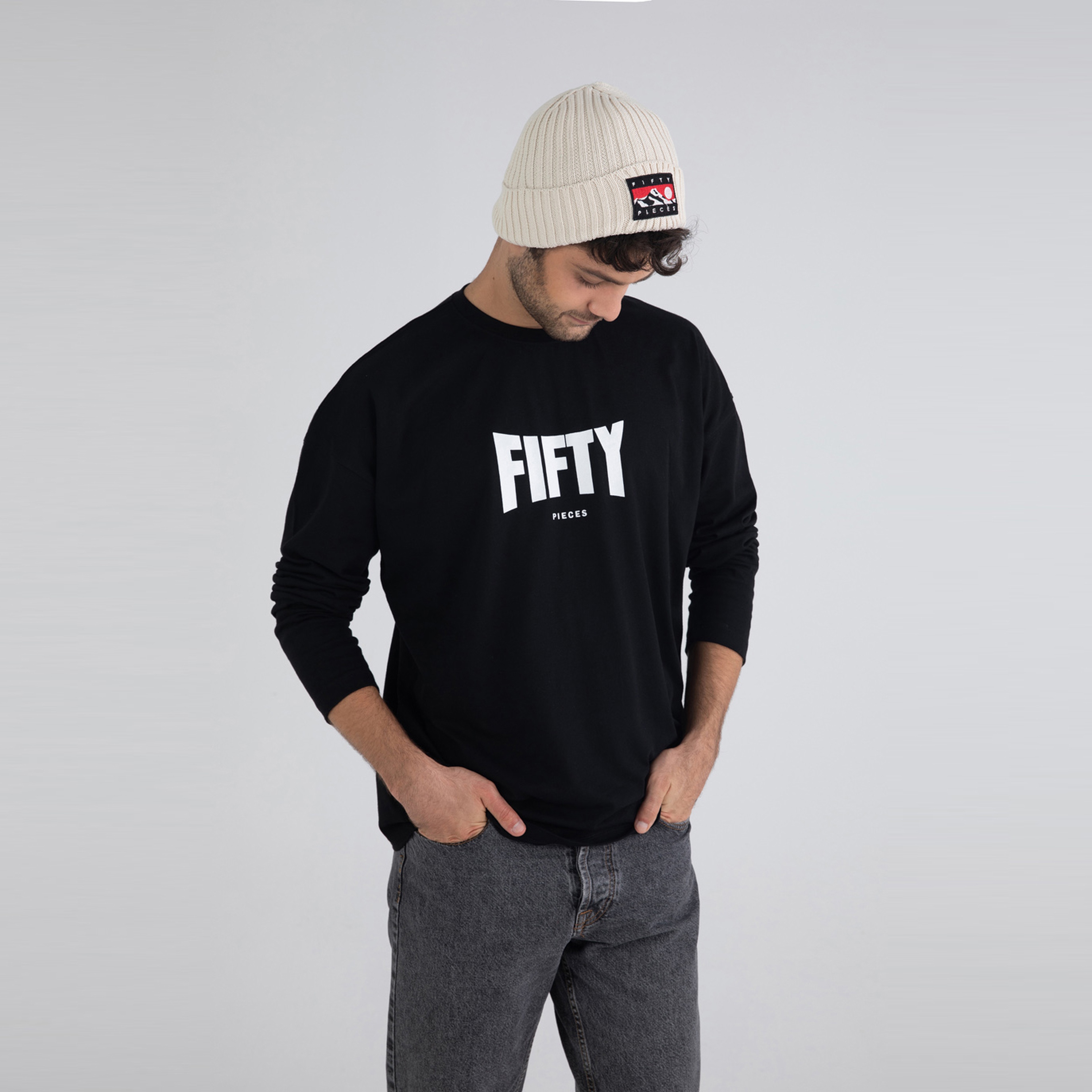 Fifty Pieces Basic Erkek Siyah T-Shirt