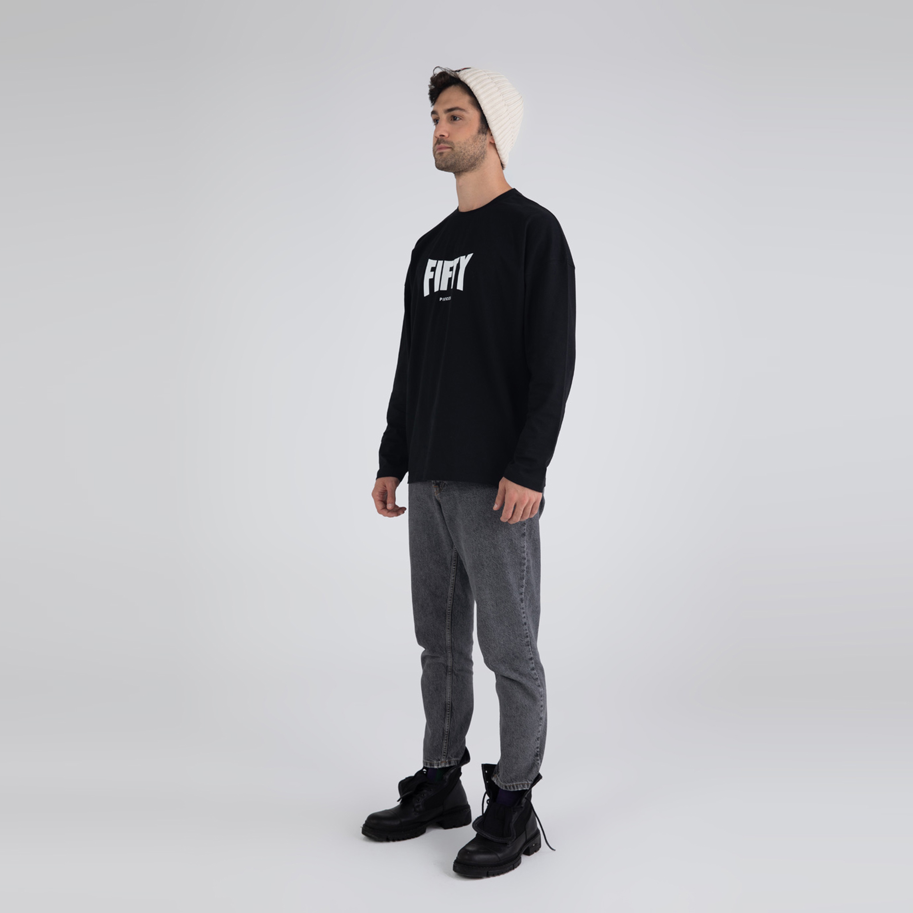 Fifty Pieces Basic Erkek Siyah T-Shirt