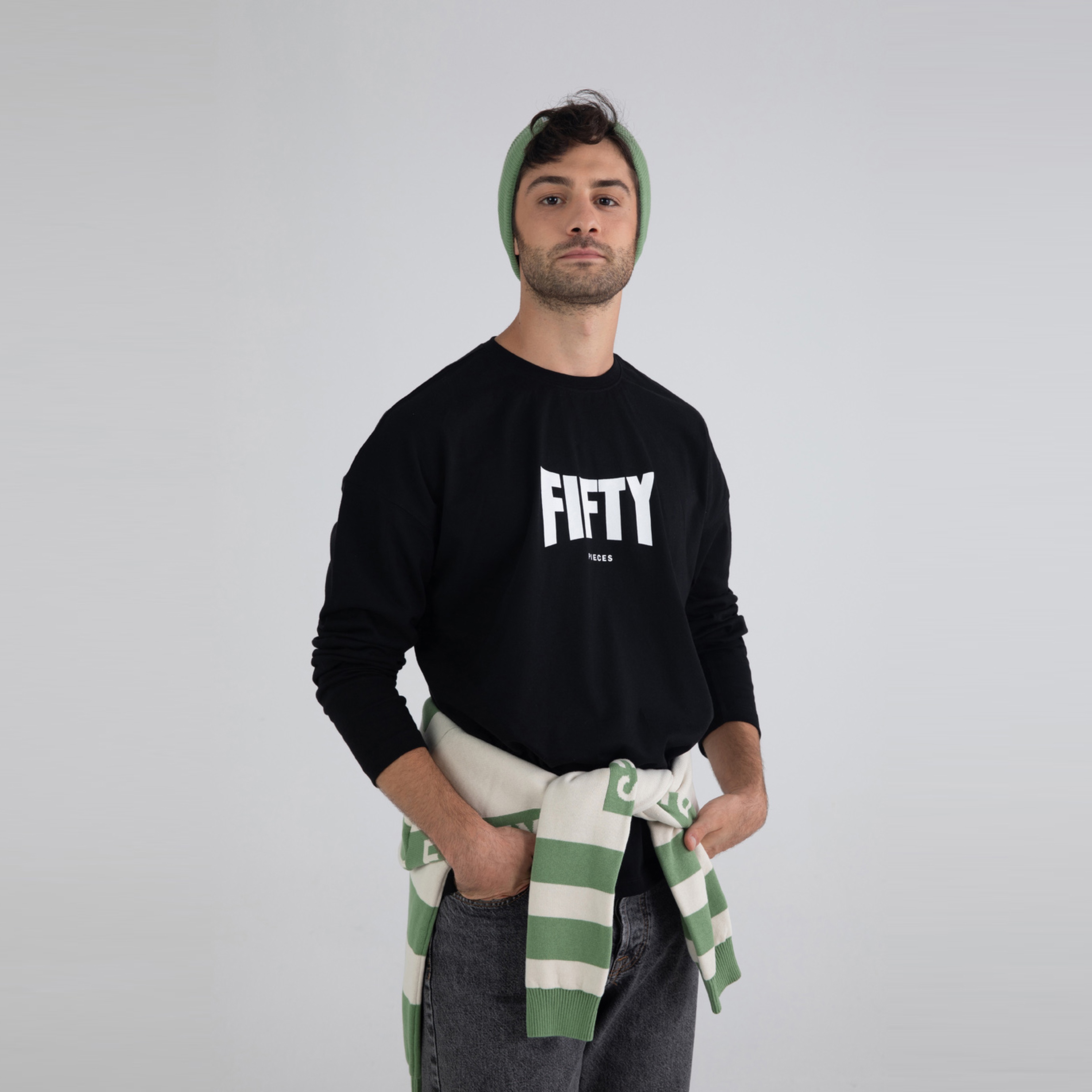 Fifty Pieces Basic Erkek Siyah T-Shirt