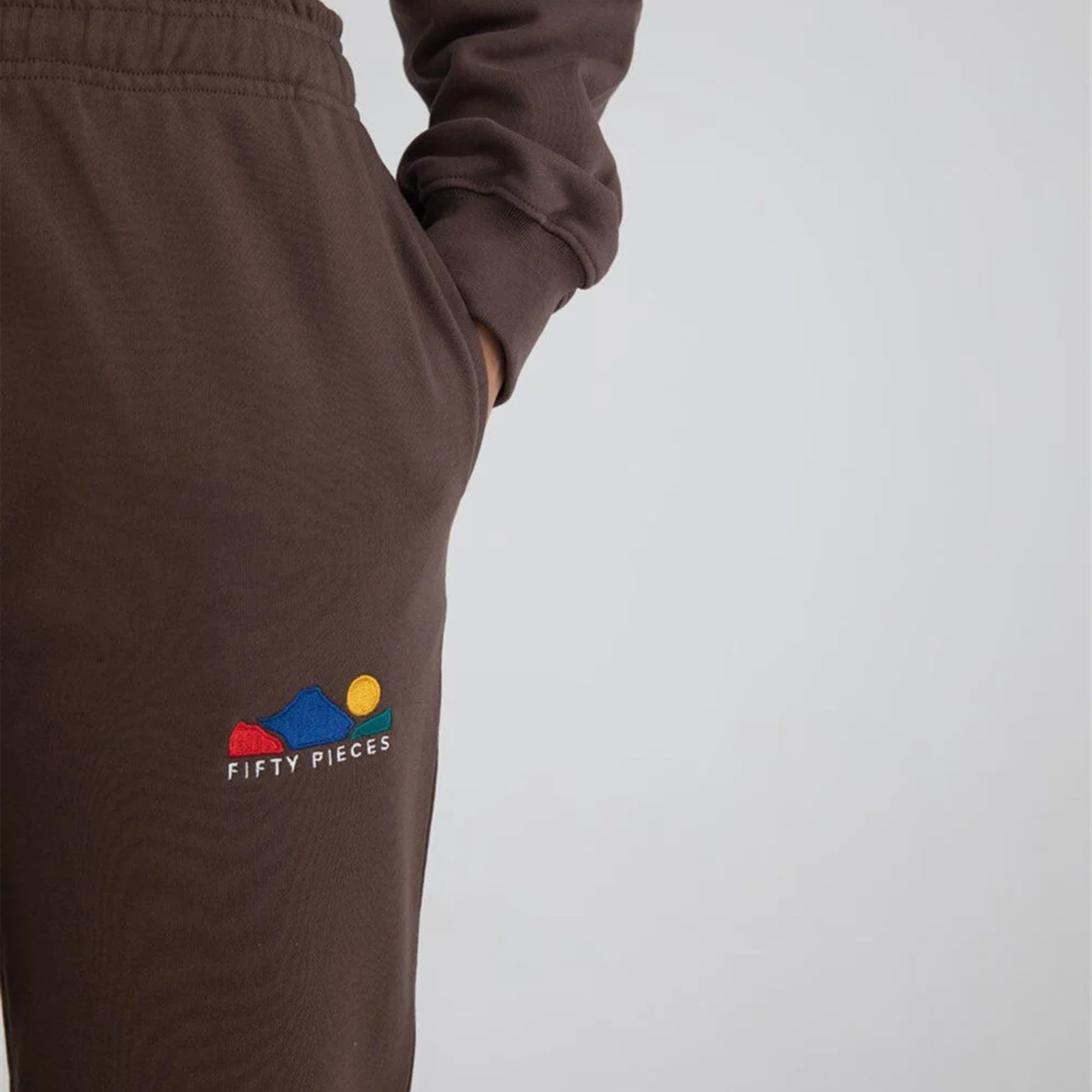 Fifty Pieces Classic Kadın Kahverengi Crop Sweatshirt