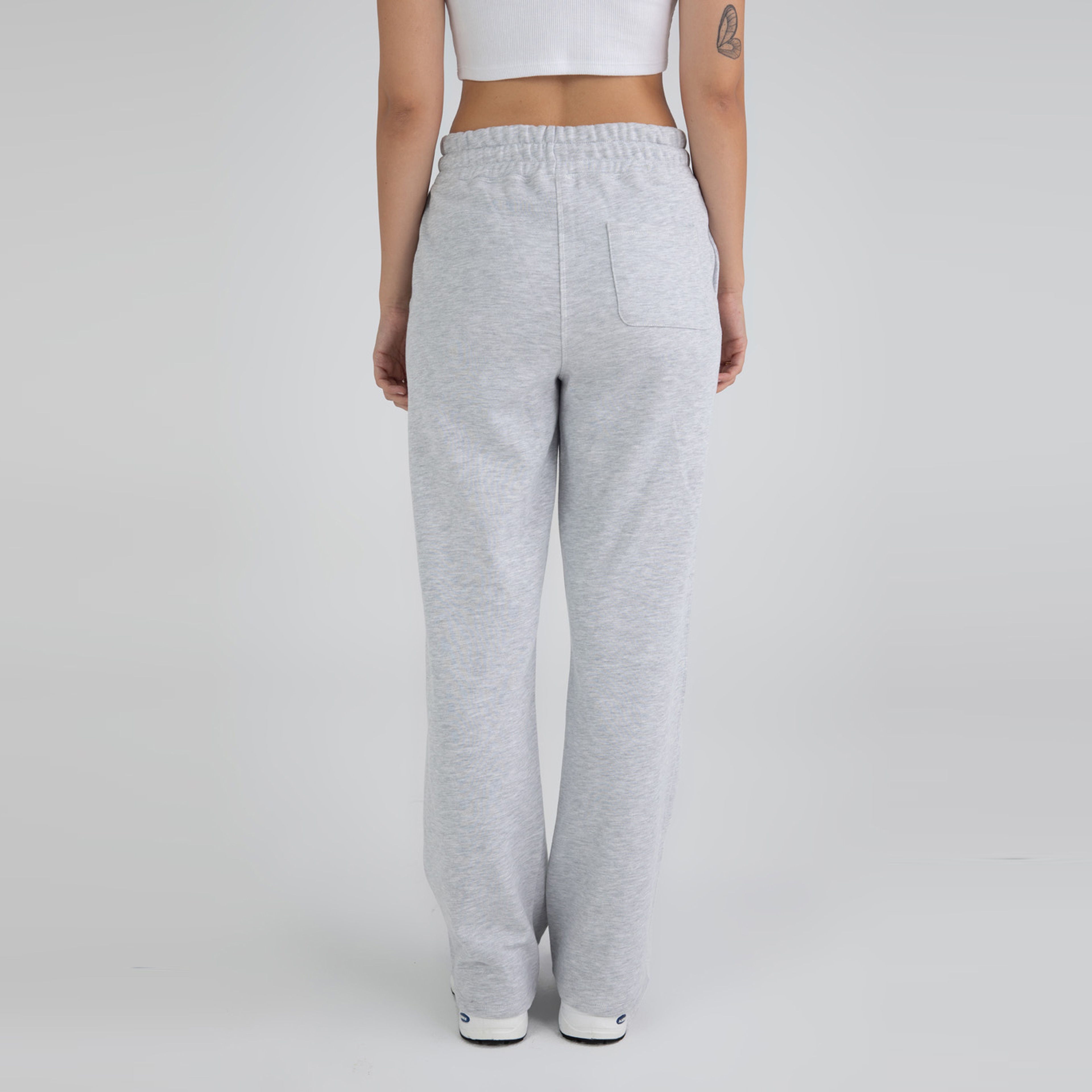 Fifty Pieces Wide Leg Kadın Gri Eşofman Altı