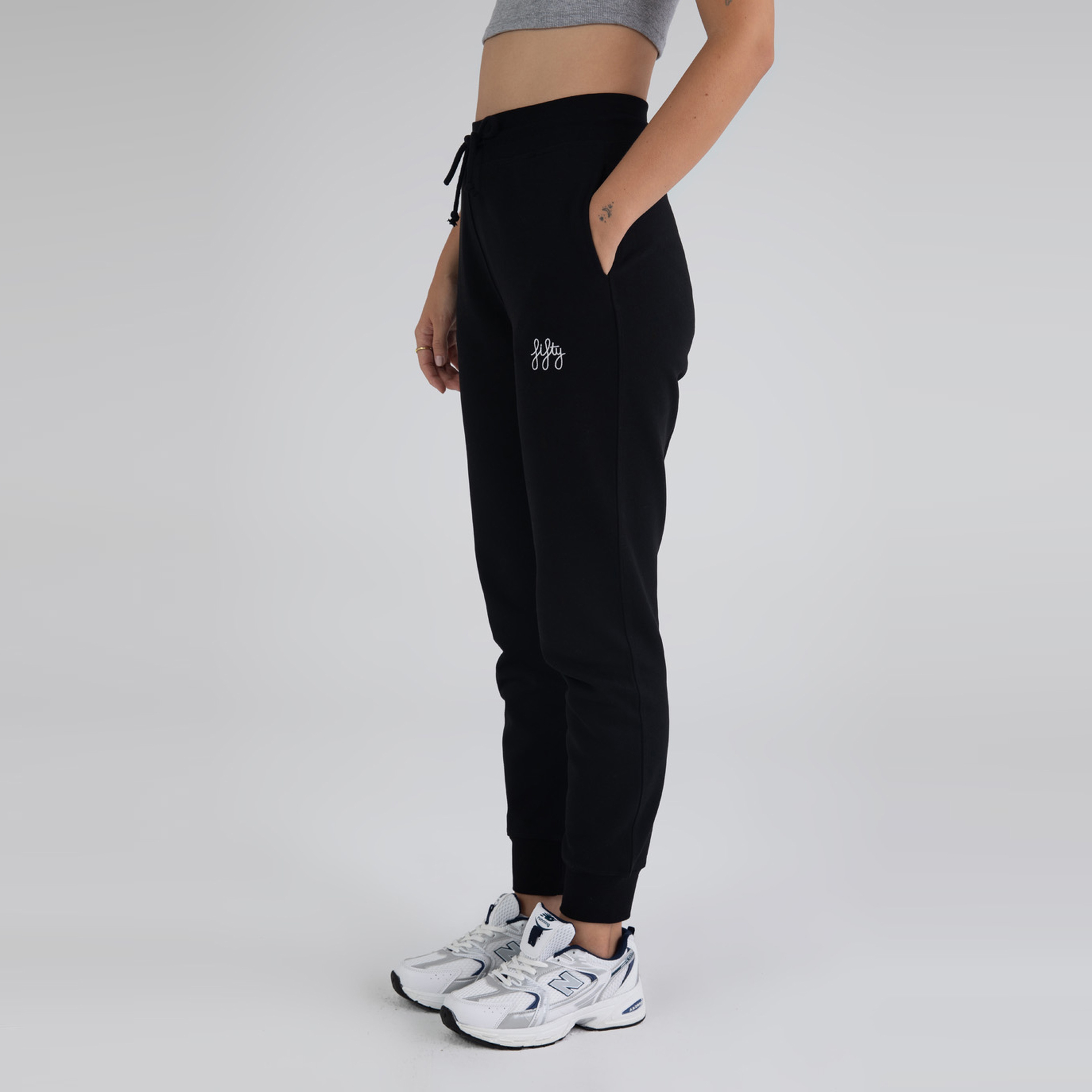 Fifty Pieces Favorite Kadın Siyah Eşofman Altı