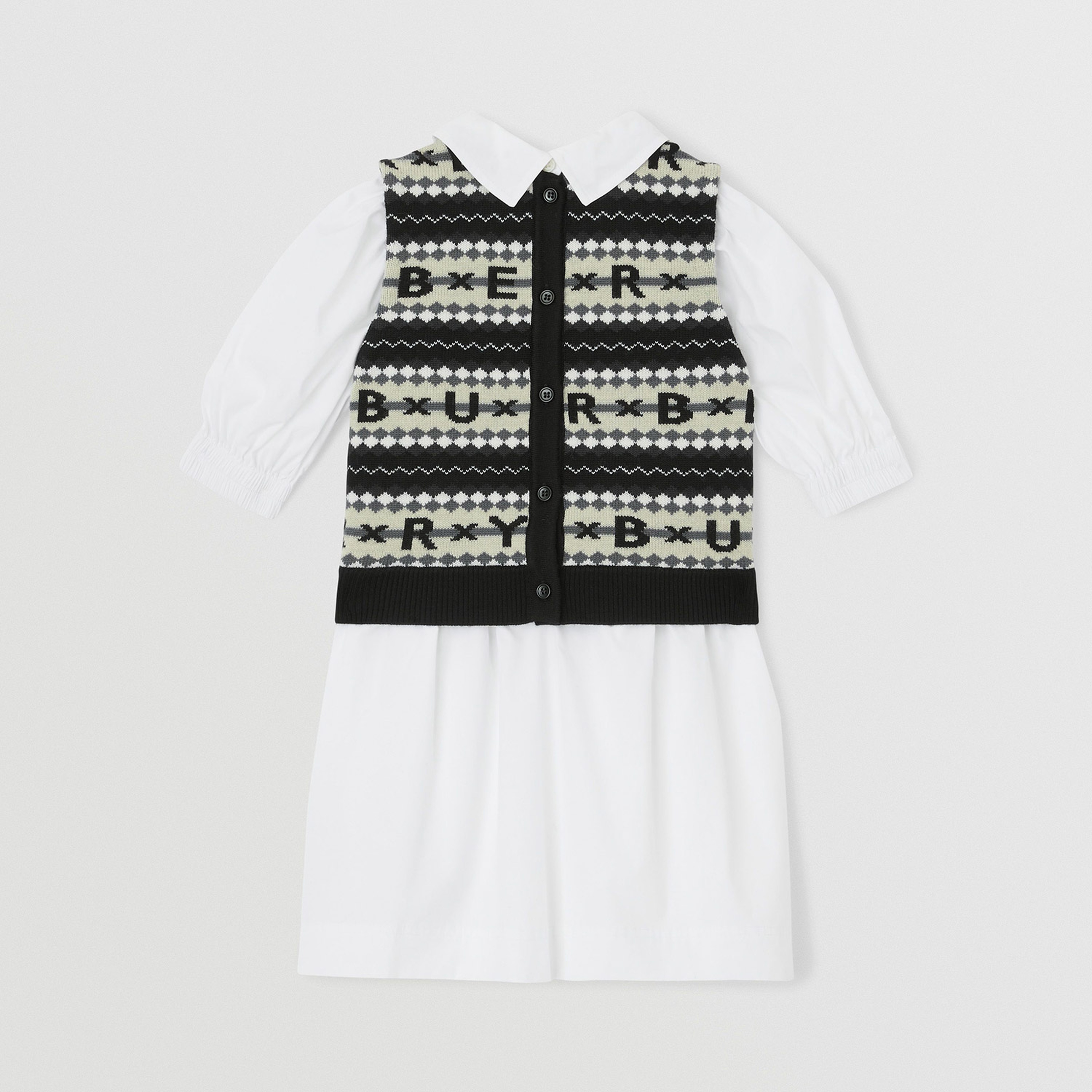 Burberry Çocuk Beyaz Elbise