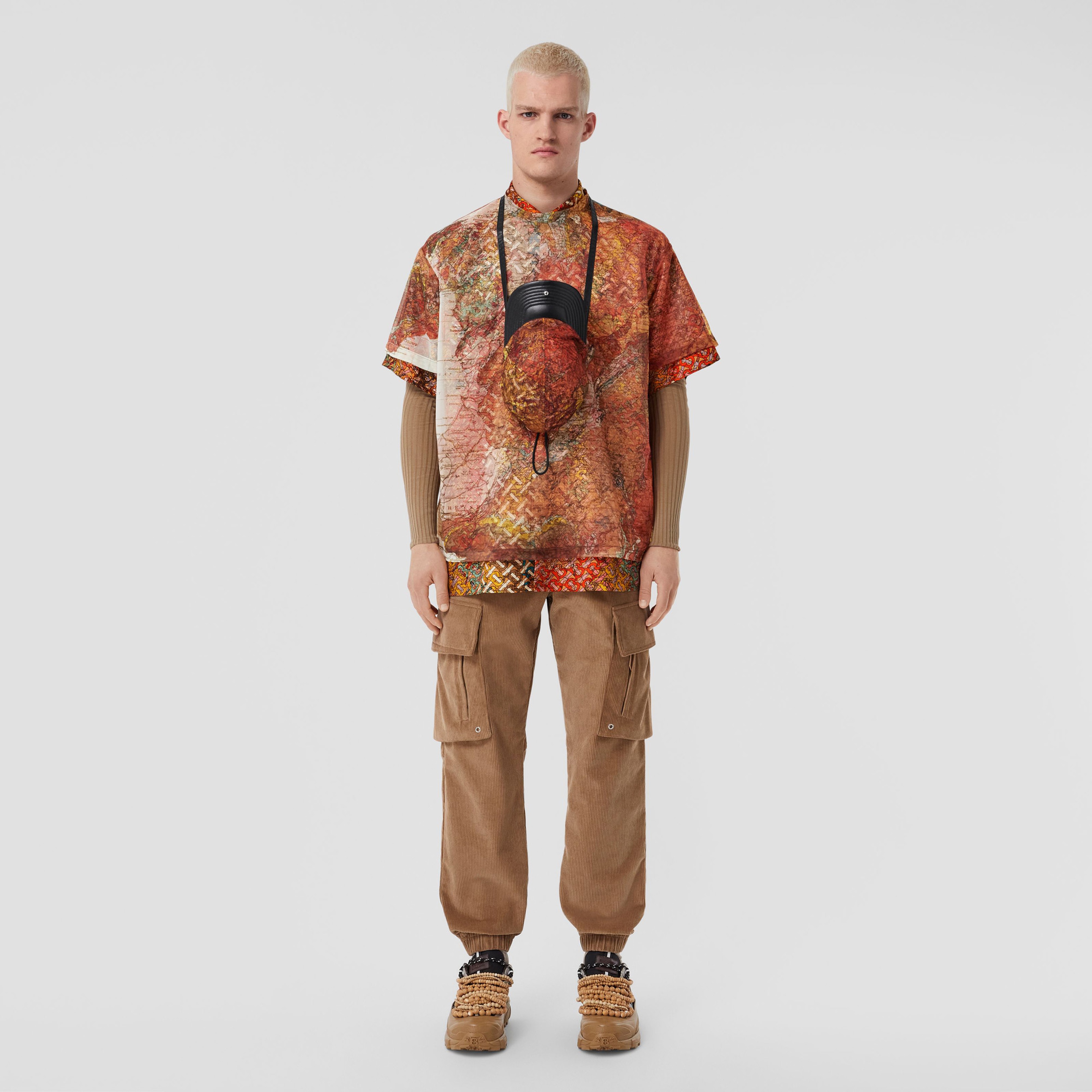 Burberry Erkek Turuncu T-Shirt