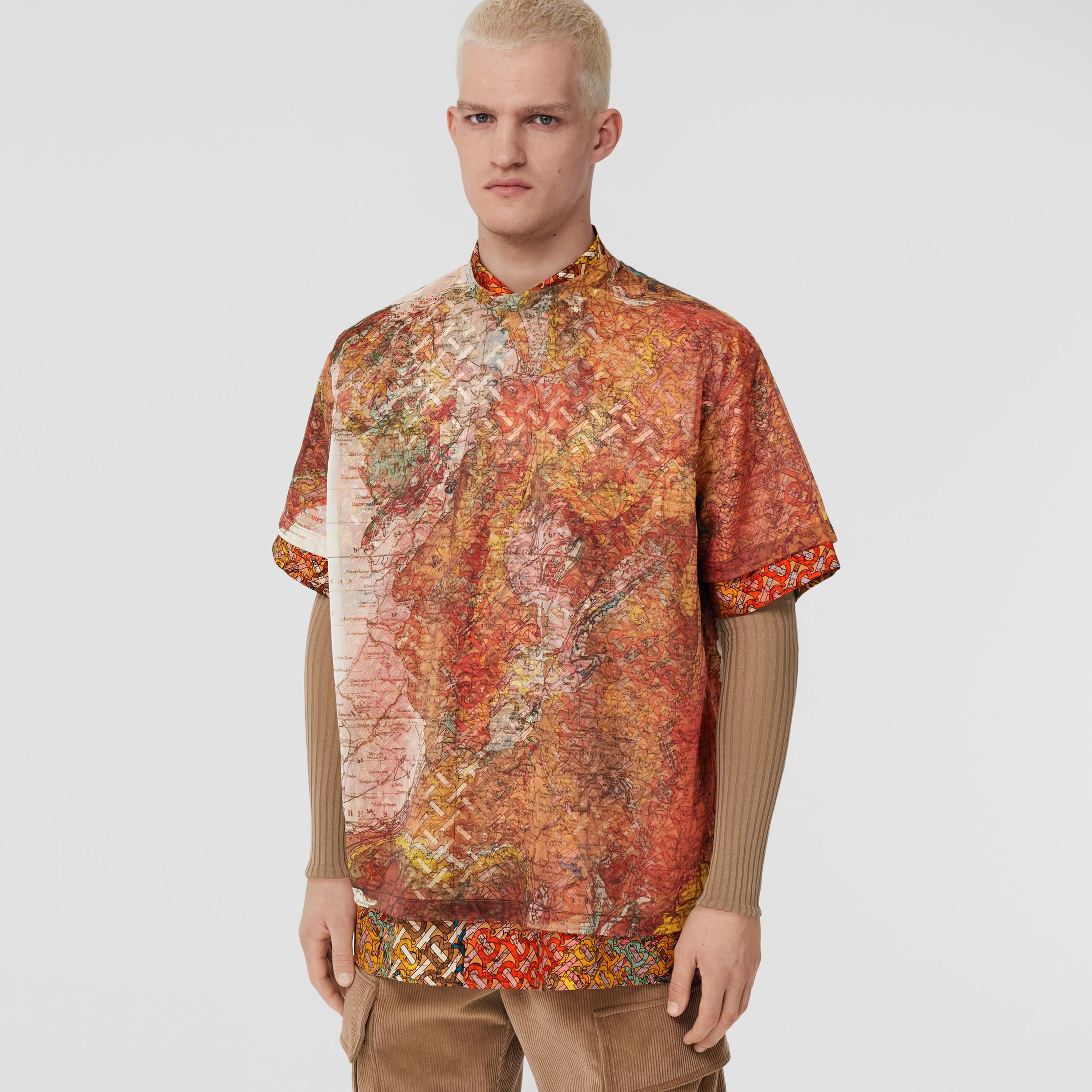 Burberry Erkek Turuncu T-Shirt