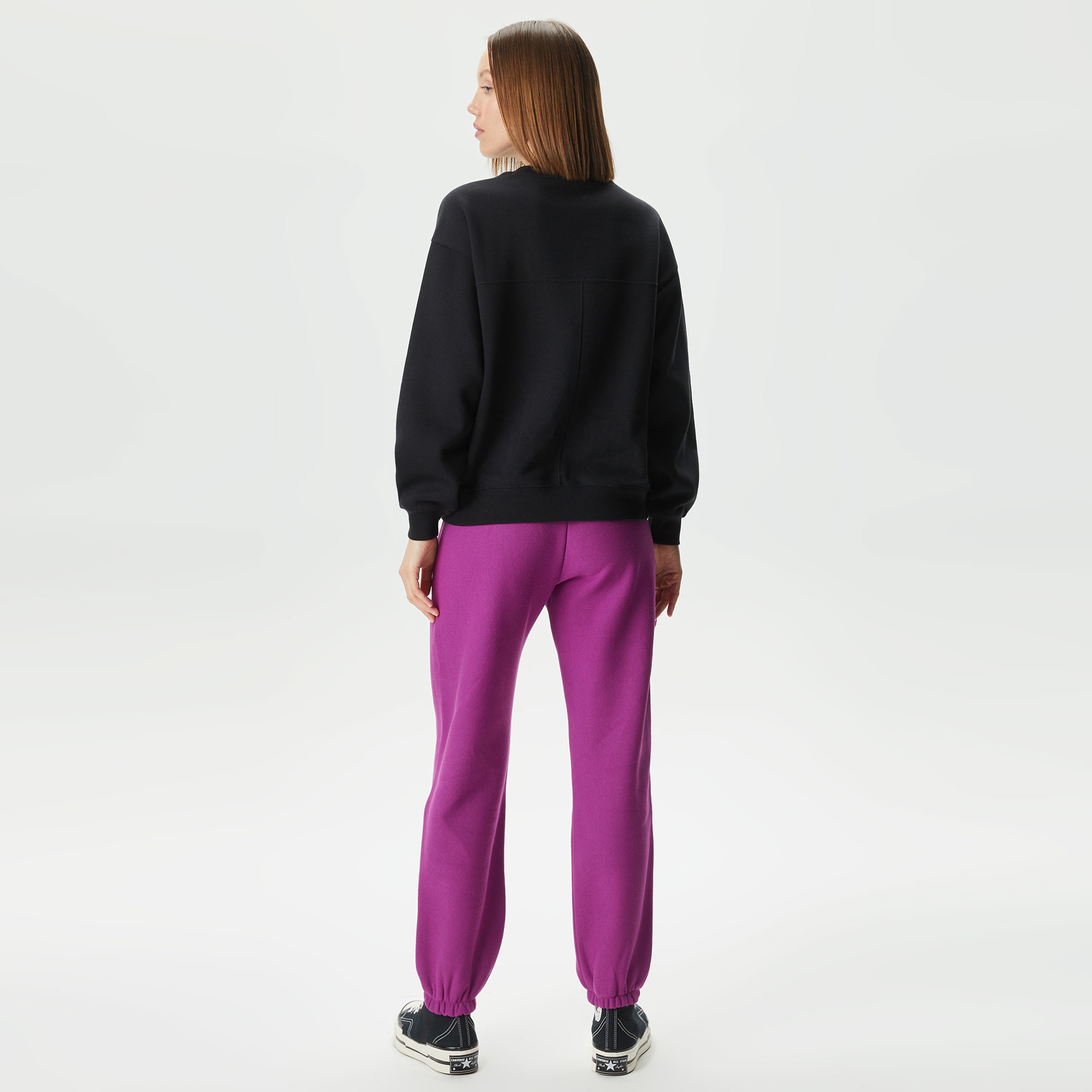 Champion Elastic Cuff Kadın Mor Eşofman Altı