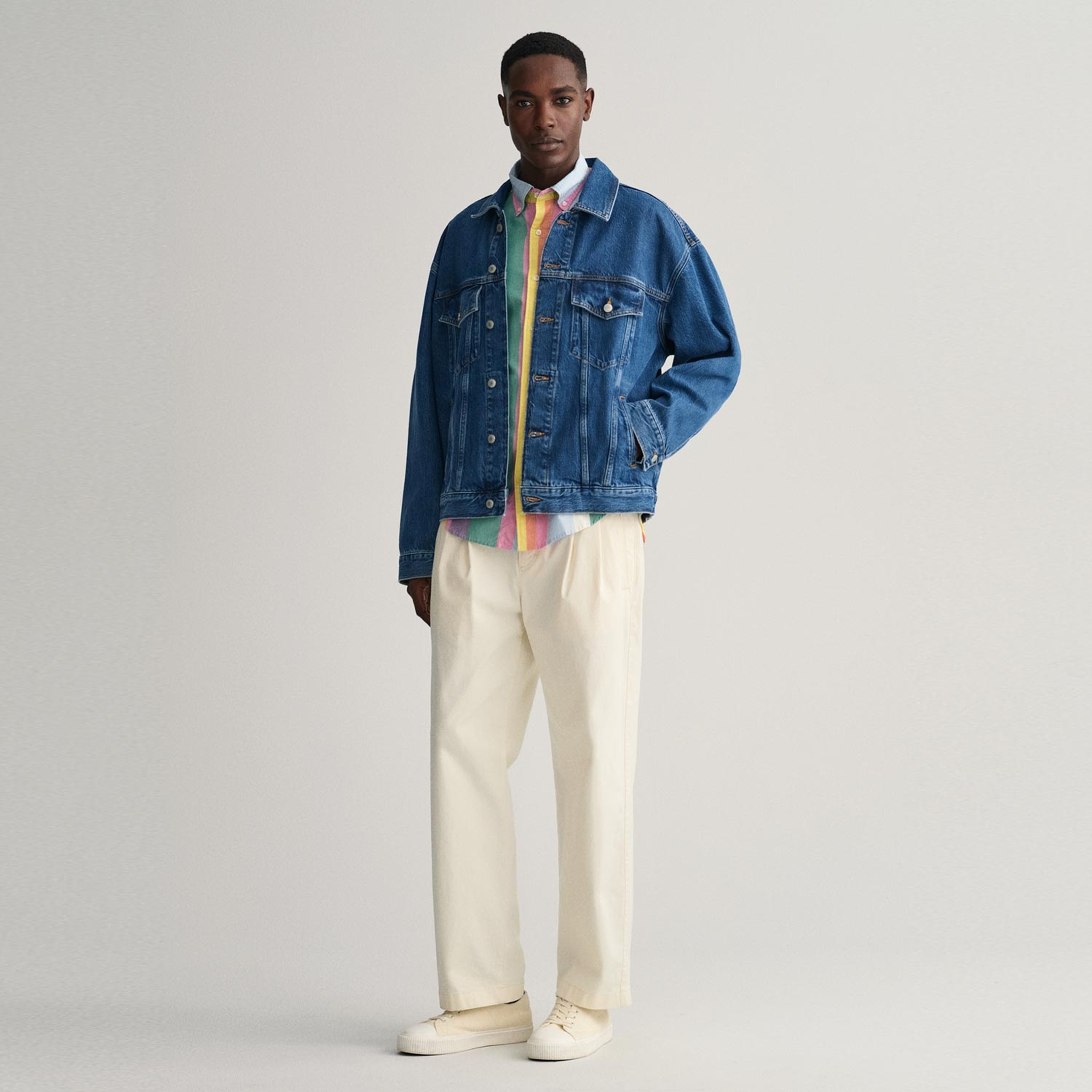 GANT Erkek Renkli Regular Fit Çizgili Gömlek
