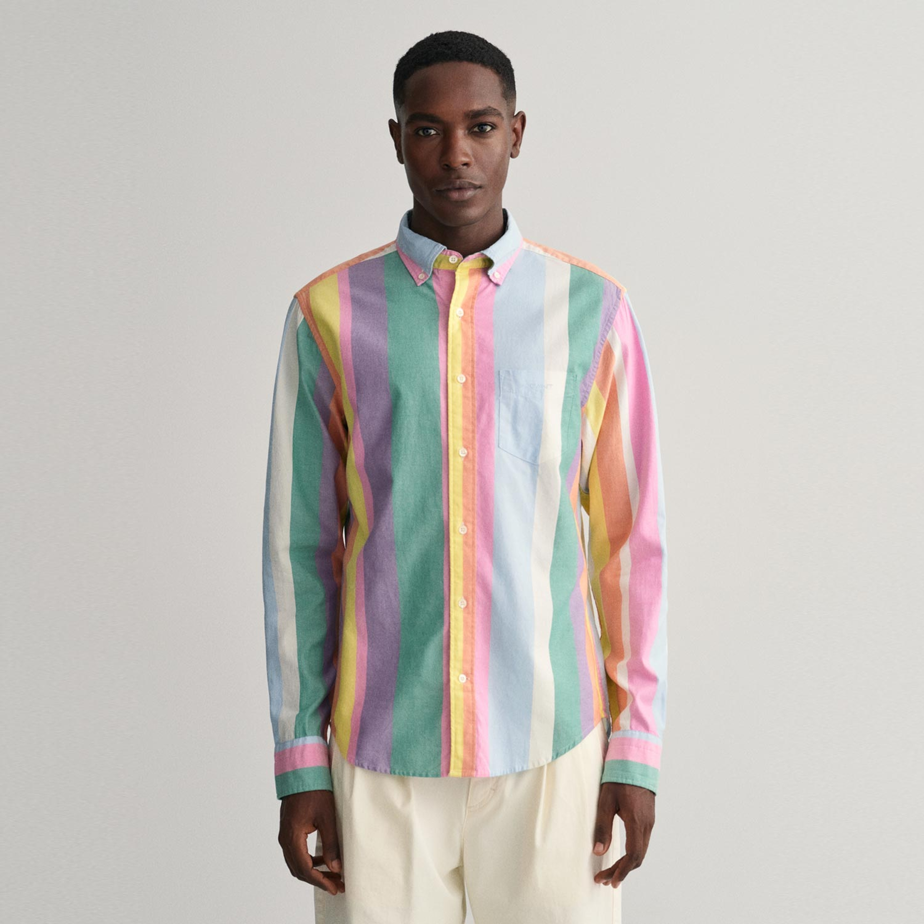 GANT Erkek Renkli Regular Fit Çizgili Gömlek