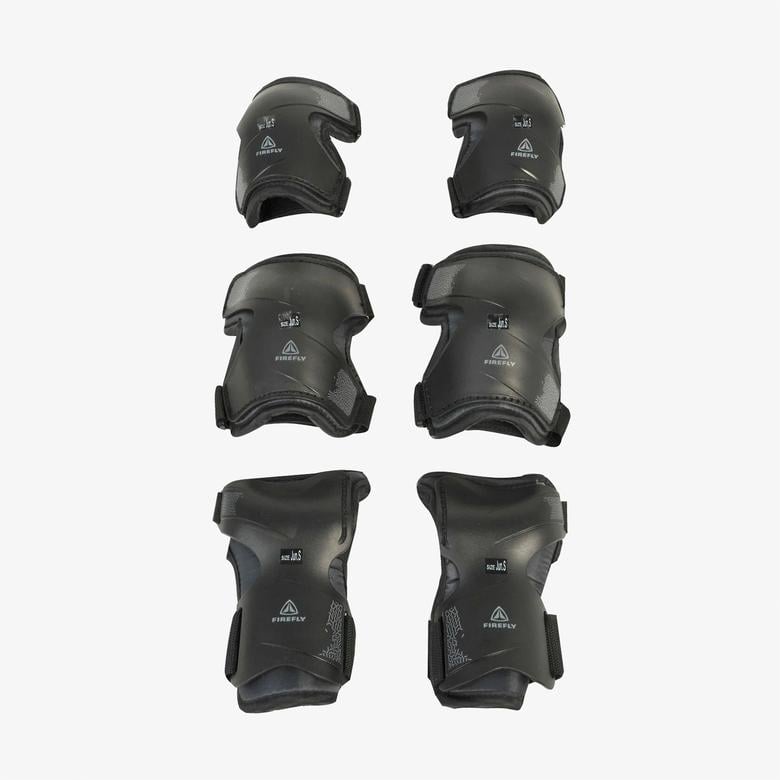 Firefly Leisureline 2.0 Çocuk Siyah Diz & Dirsek Korumalığı