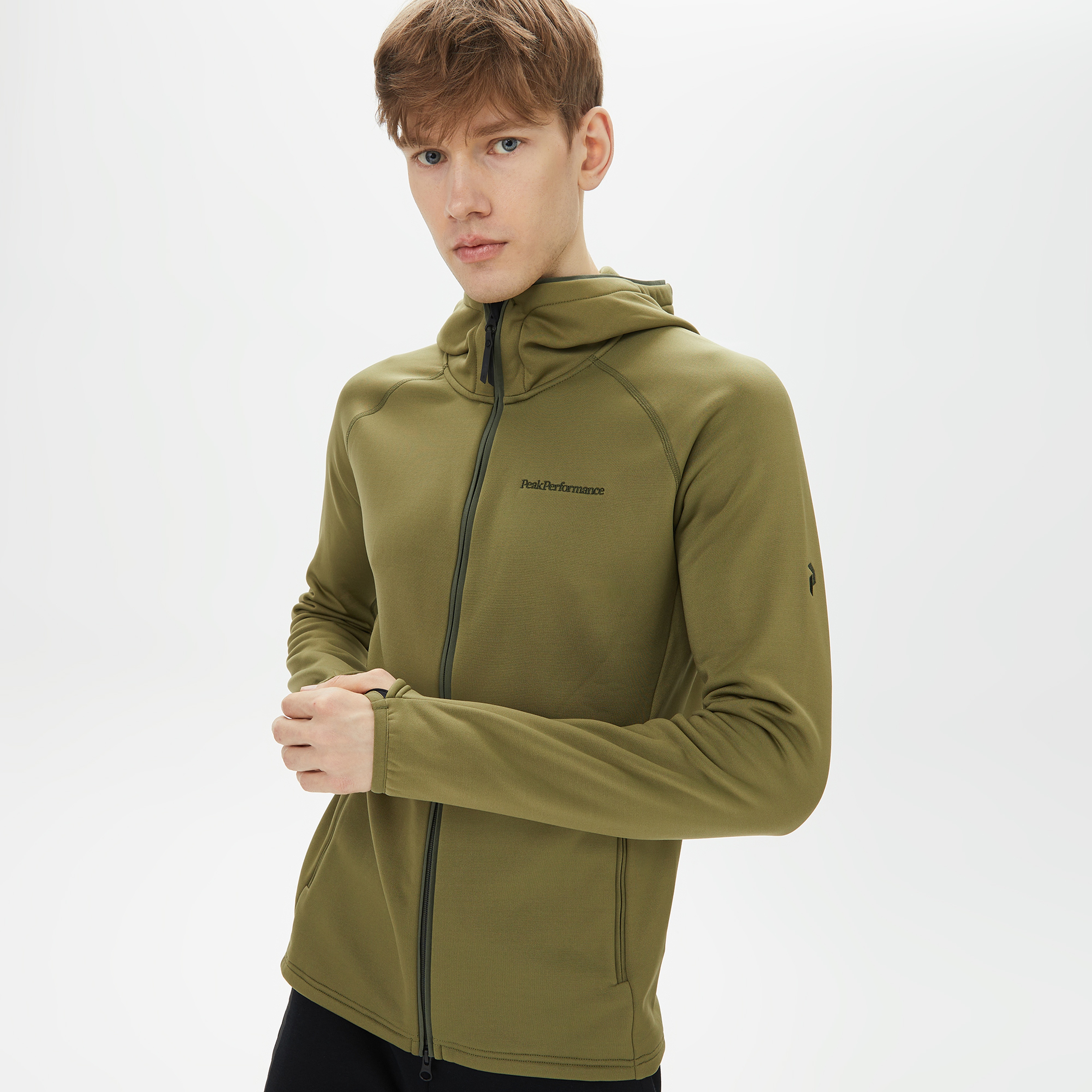 Peak Performance Chill Light Zip Erkek Yeşil Outdoor Polar