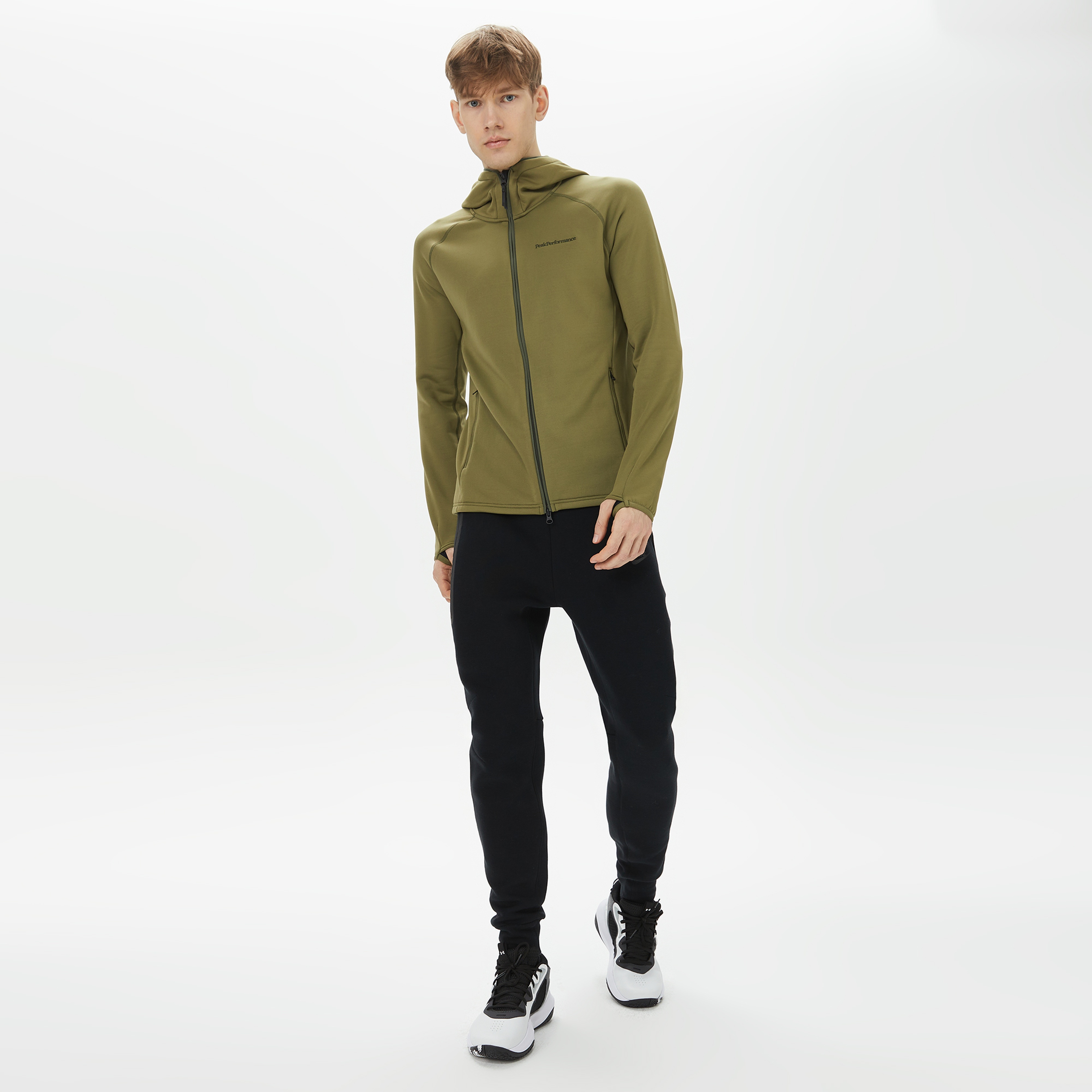 Peak Performance Chill Light Zip Erkek Yeşil Outdoor Polar