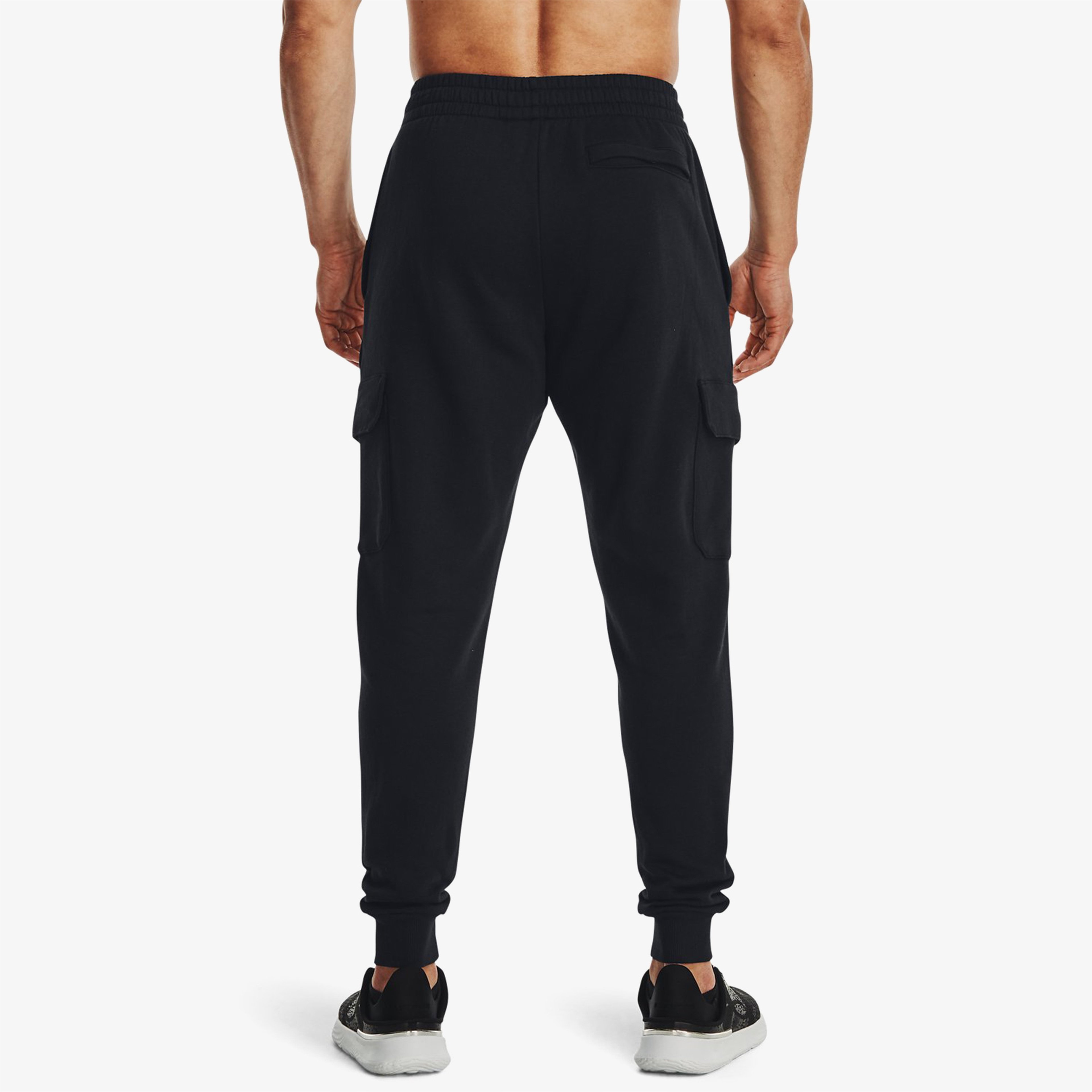 Under Armour Rival Fleece Cargo Jogger Erkek Siyah Günlük Eşofman Altı