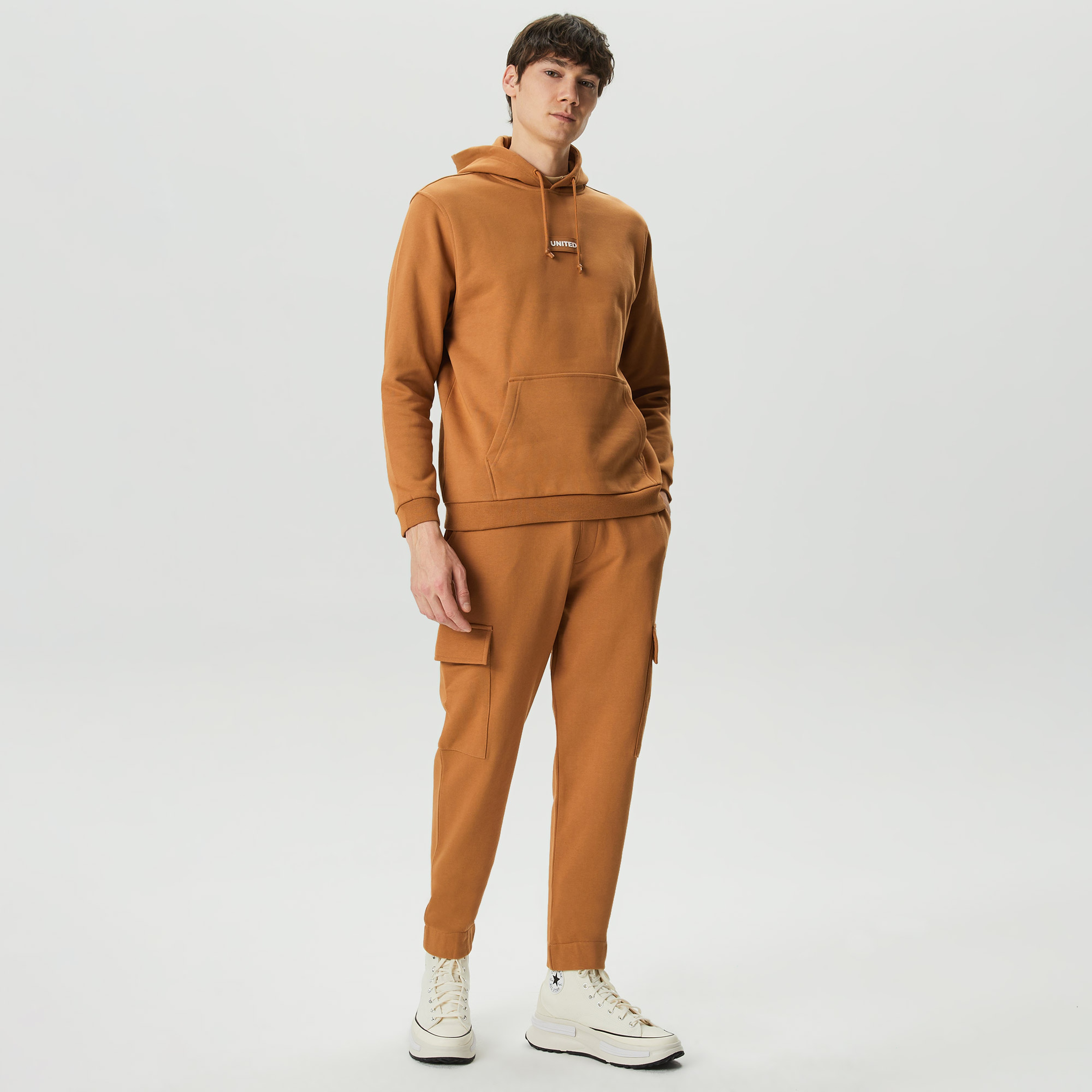 UNITED4 Erkek Kahverengi Sweatshirt