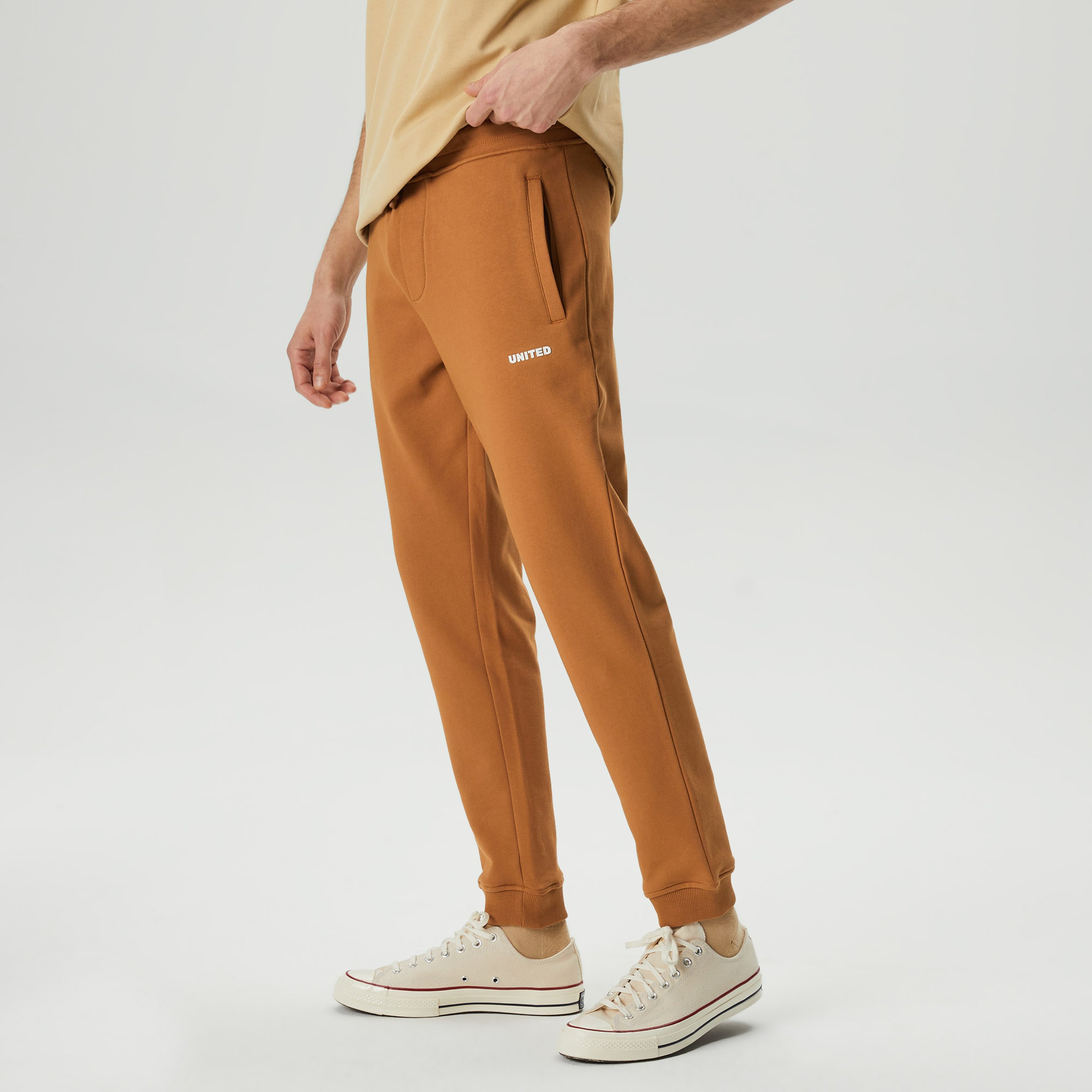 UNITED4 Erkek Kahverengi Eşofman Altı