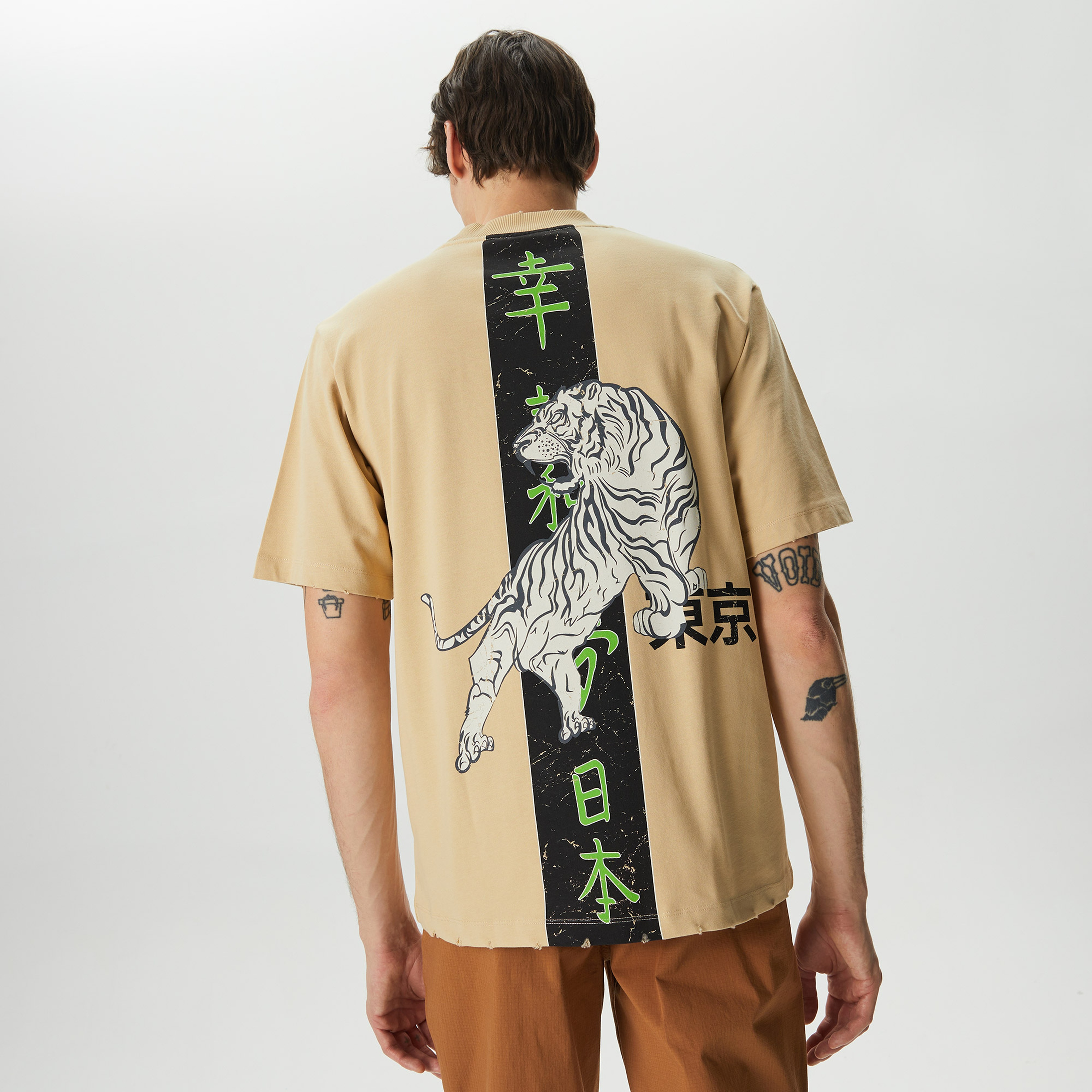 UNITED4 Erkek Kahverengi T-Shirt