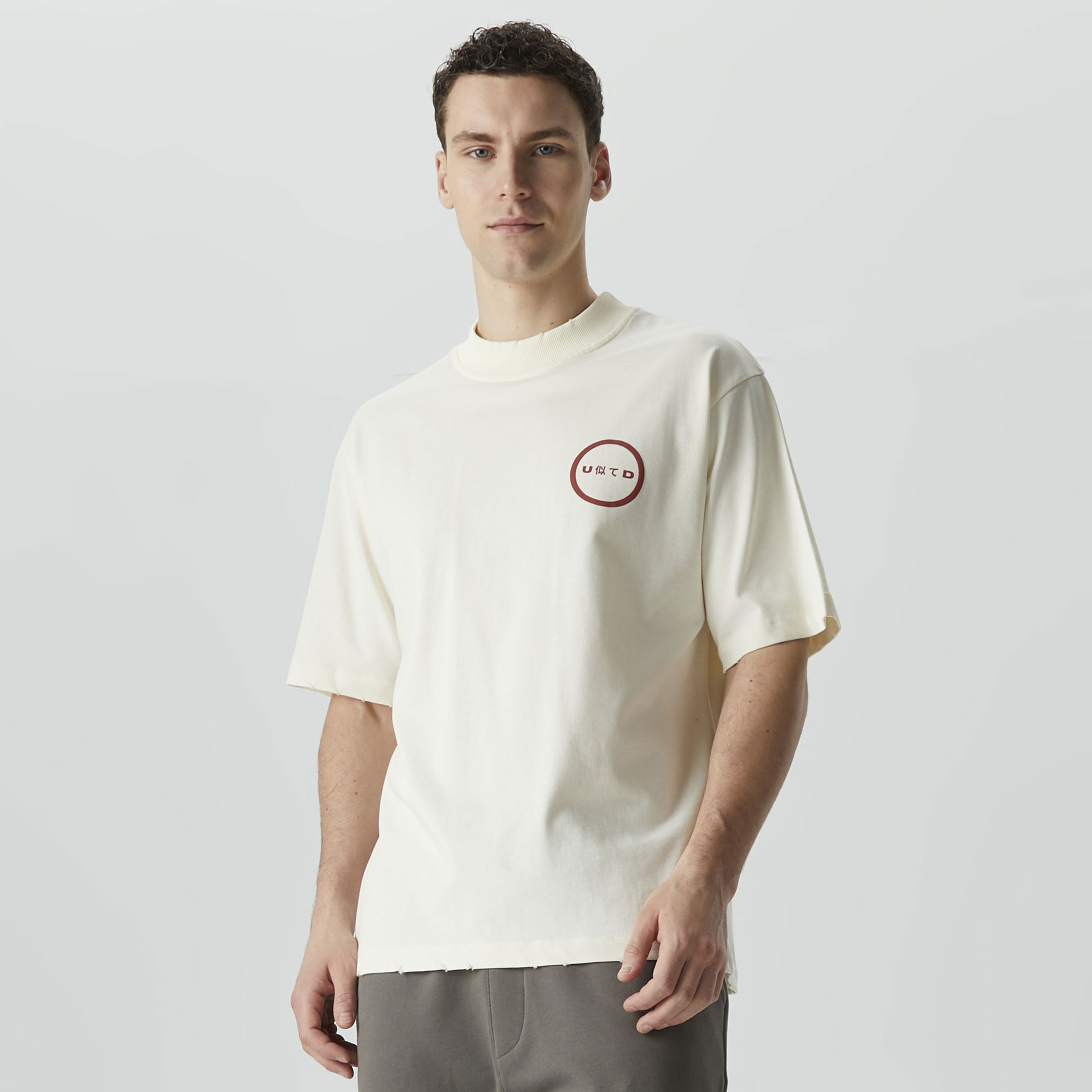 UNITED4 Erkek Beyaz T-Shirt