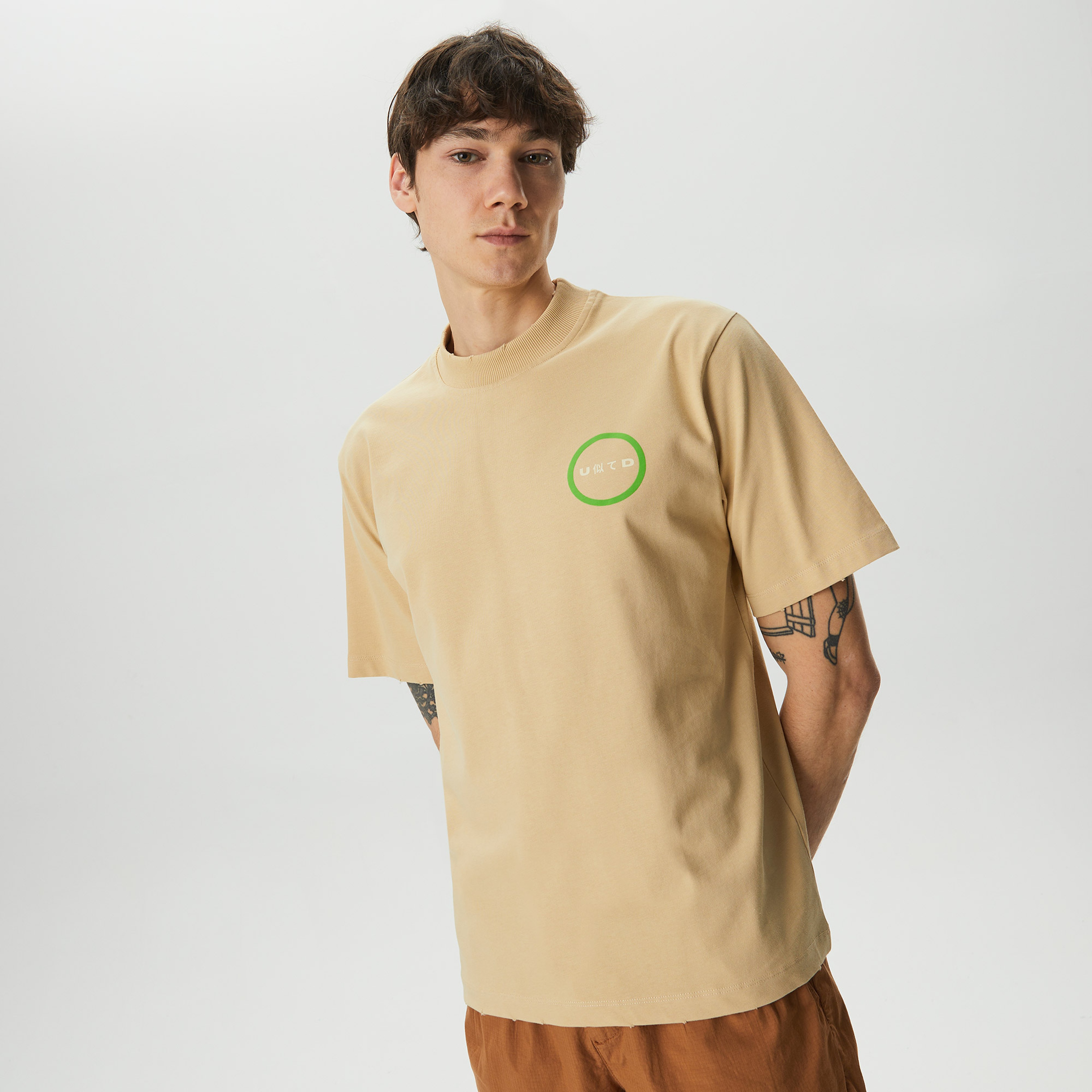 UNITED4 Erkek Kahverengi T-Shirt