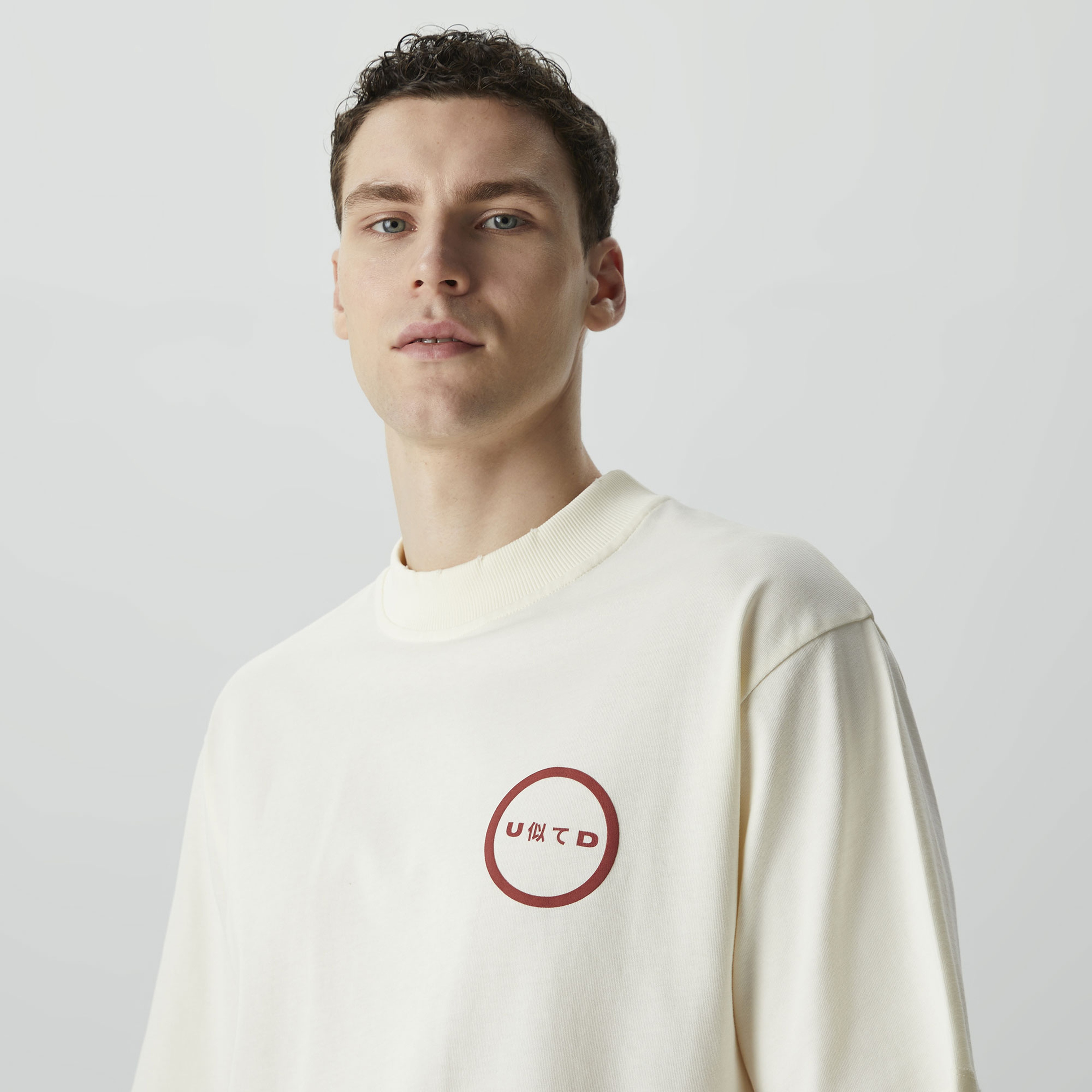 UNITED4 Erkek Beyaz T-Shirt