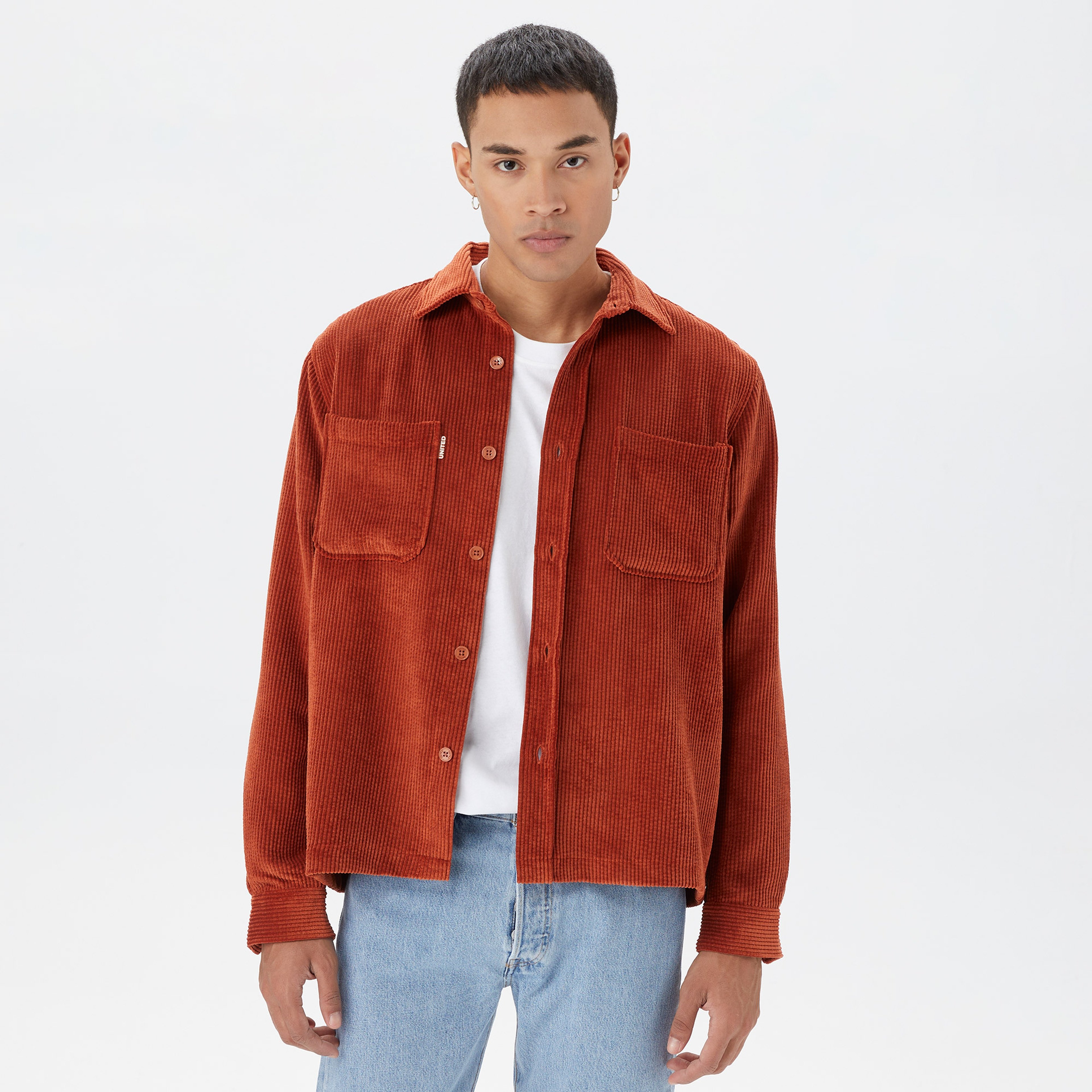UNITED4 Erkek Kiremit Gömlek