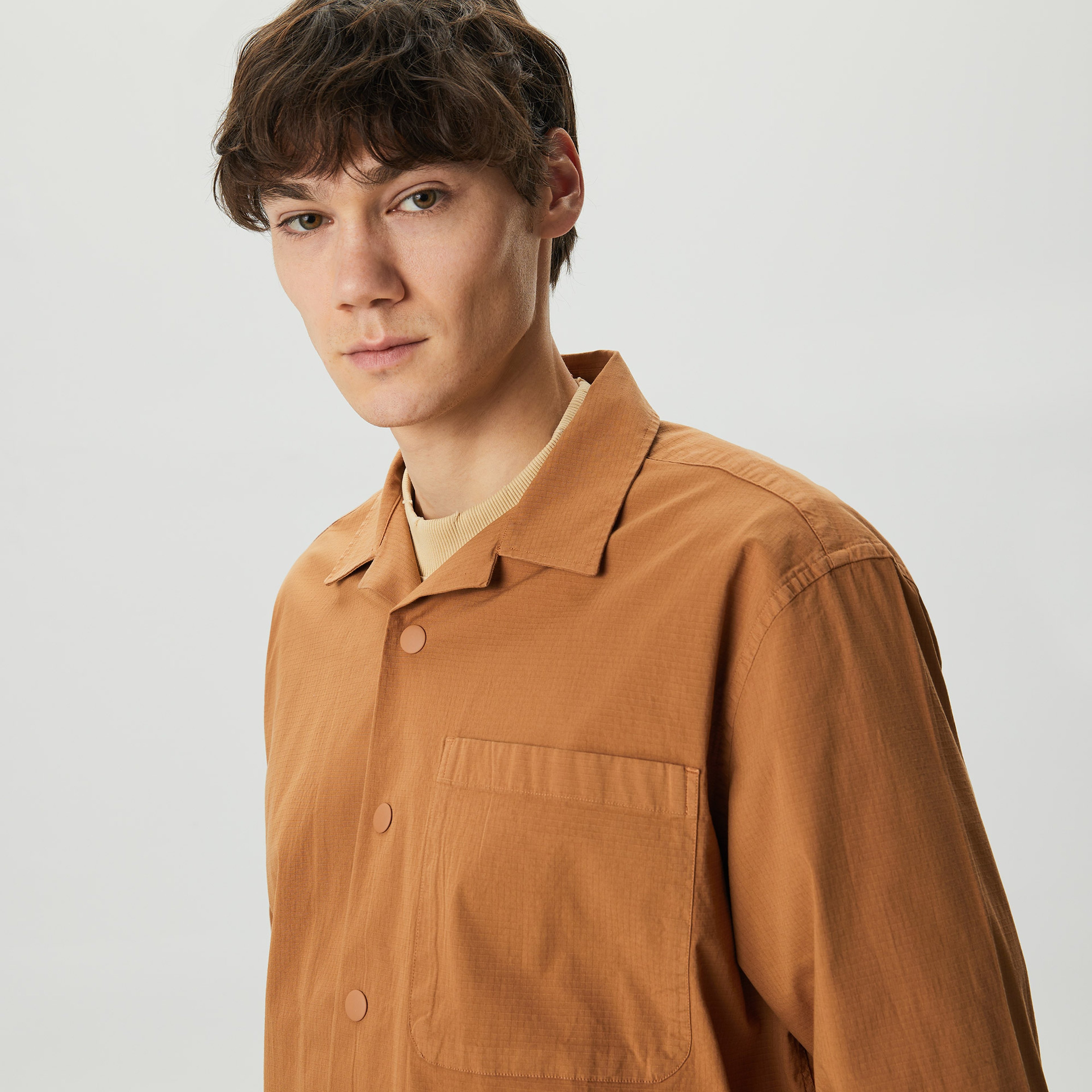 UNITED4 Erkek Kahverengi Gömlek