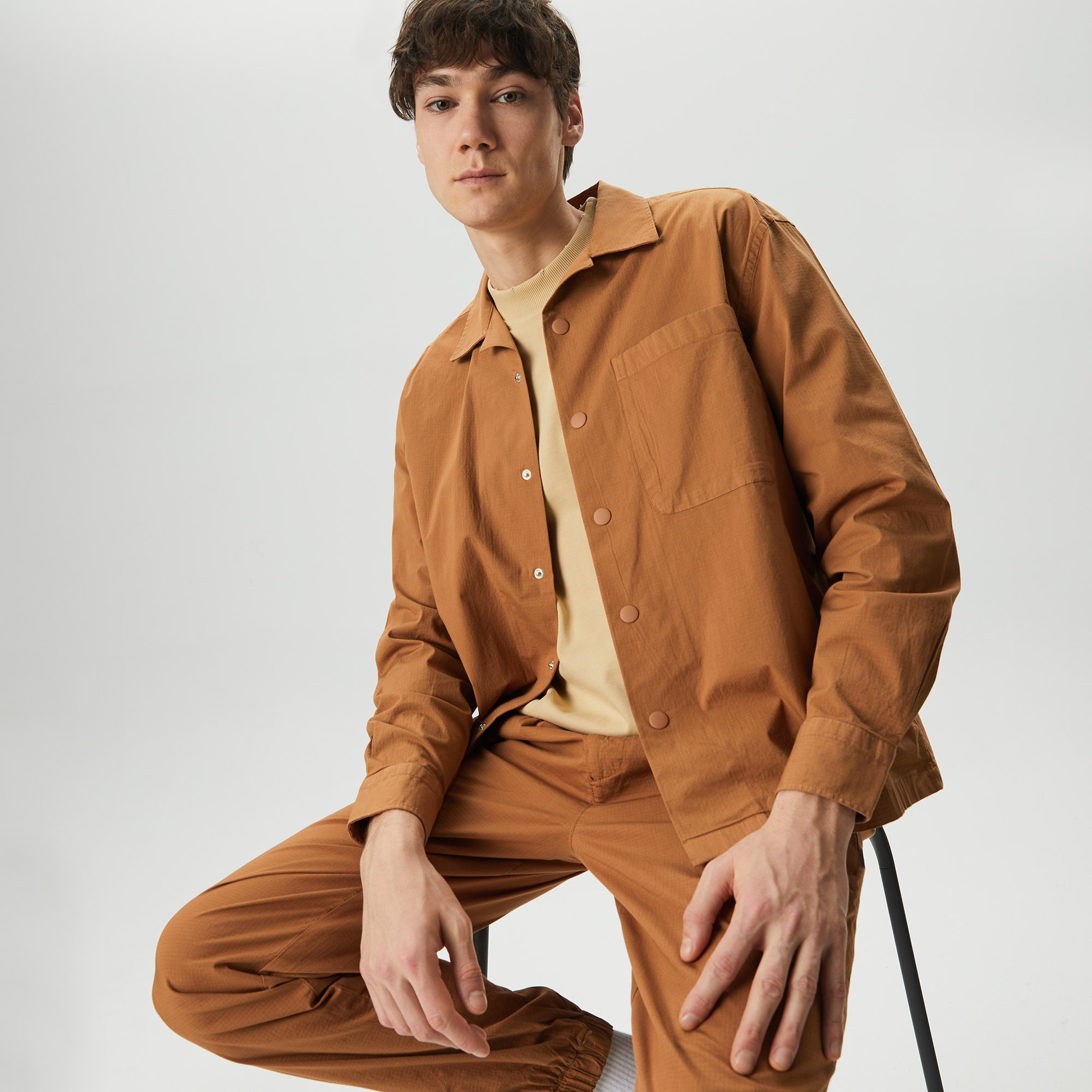 UNITED4 Erkek Kahverengi Gömlek