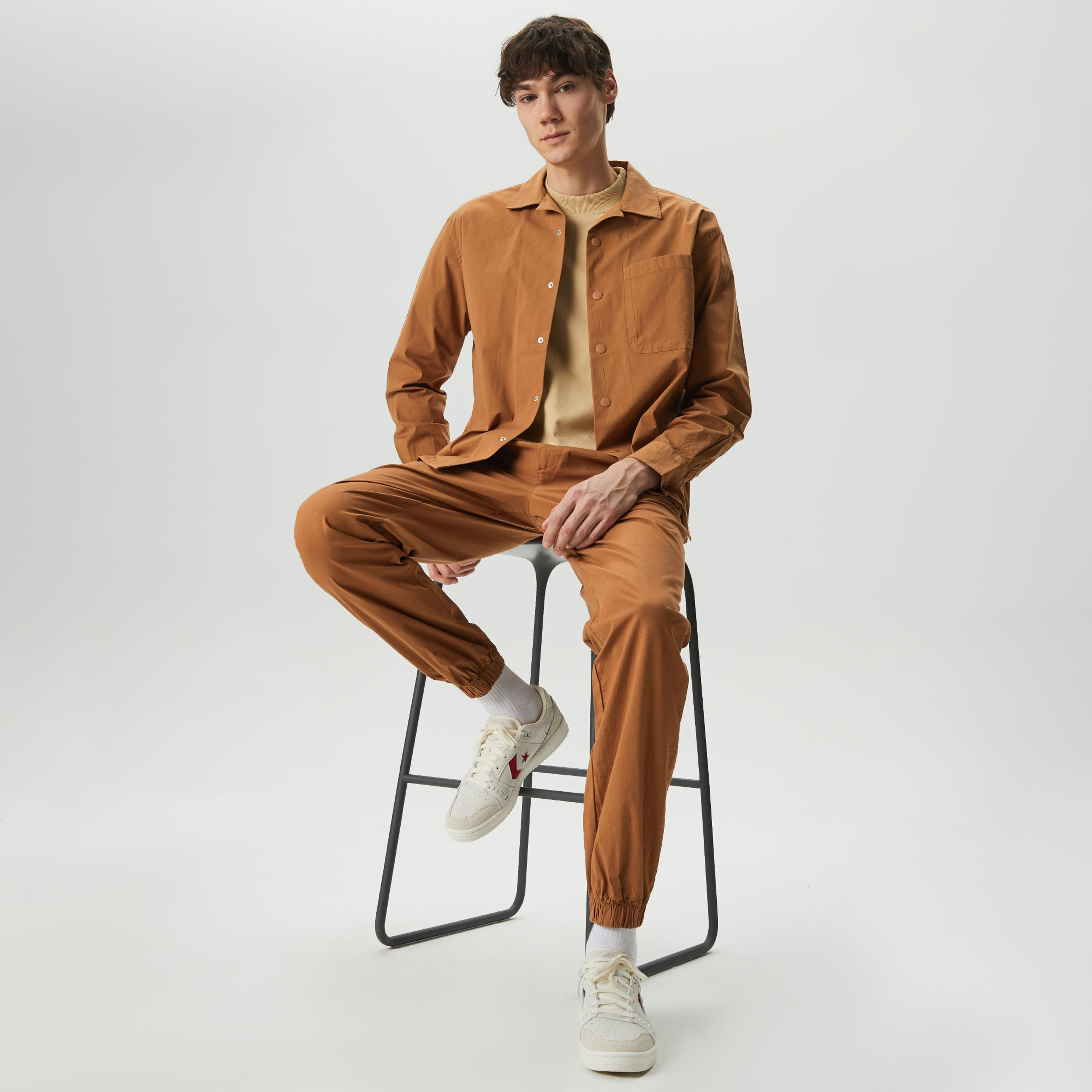 UNITED4 Erkek Kahverengi Gömlek