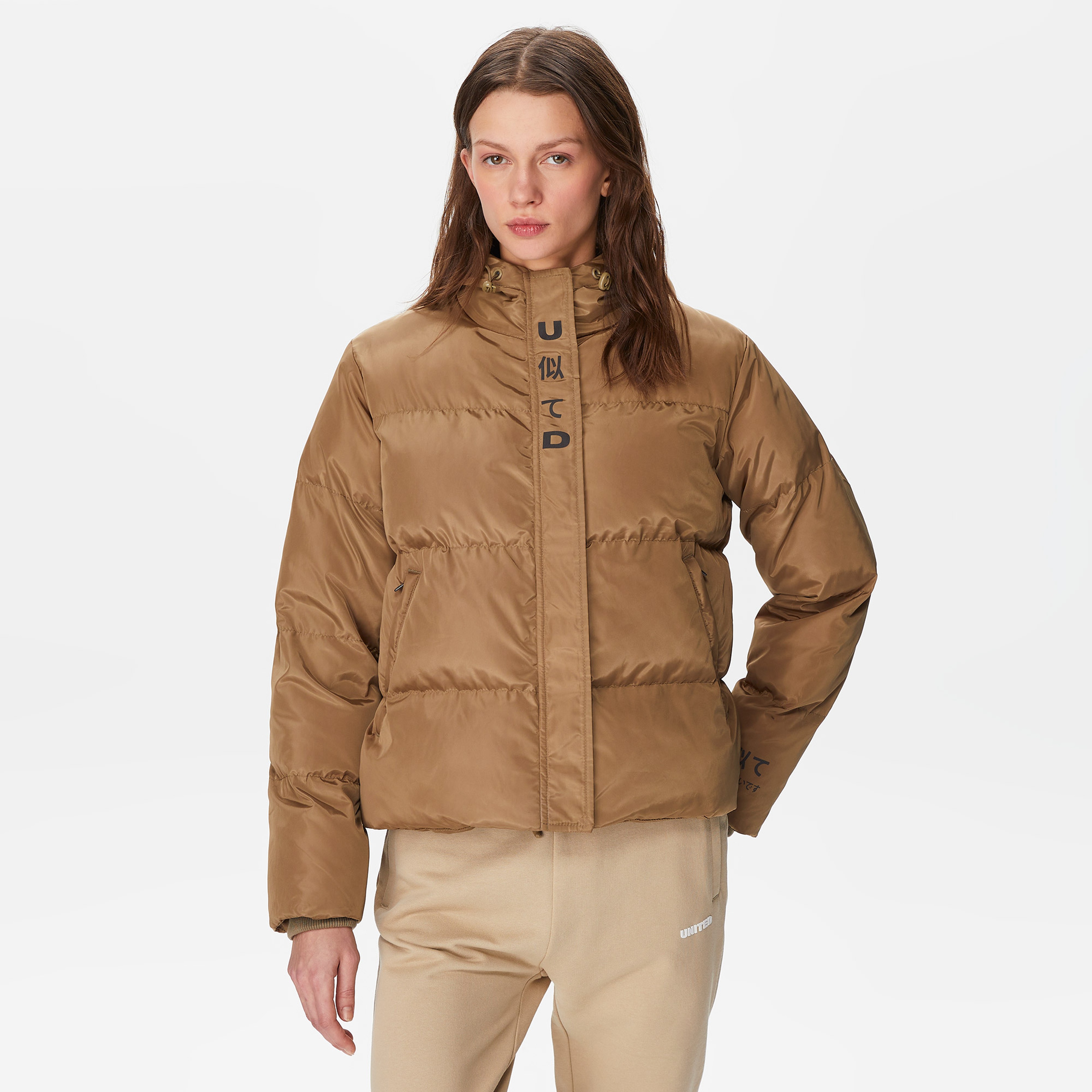 UNITED4 Classic Kadın Kahverengi Mont