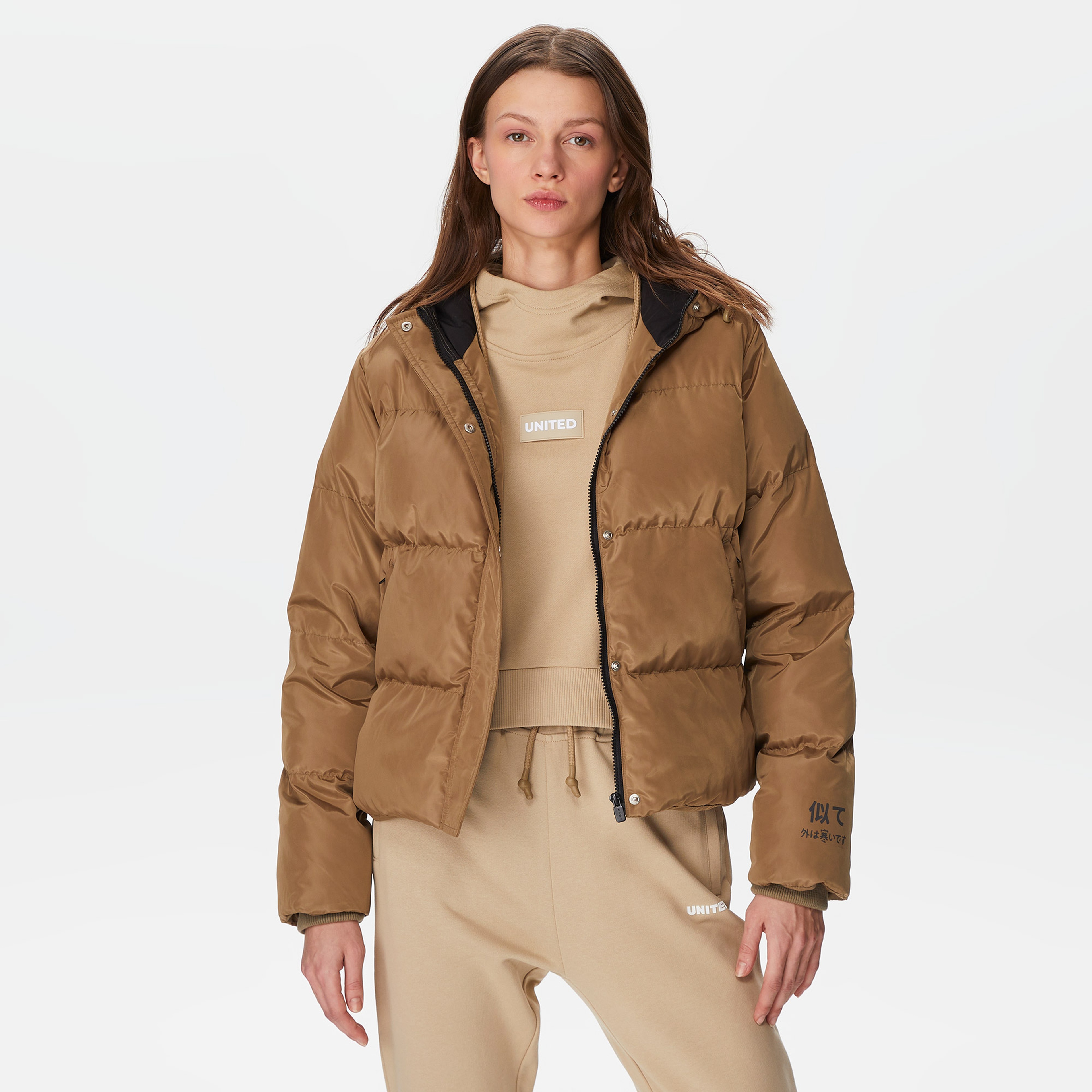 UNITED4 Classic Kadın Kahverengi Mont